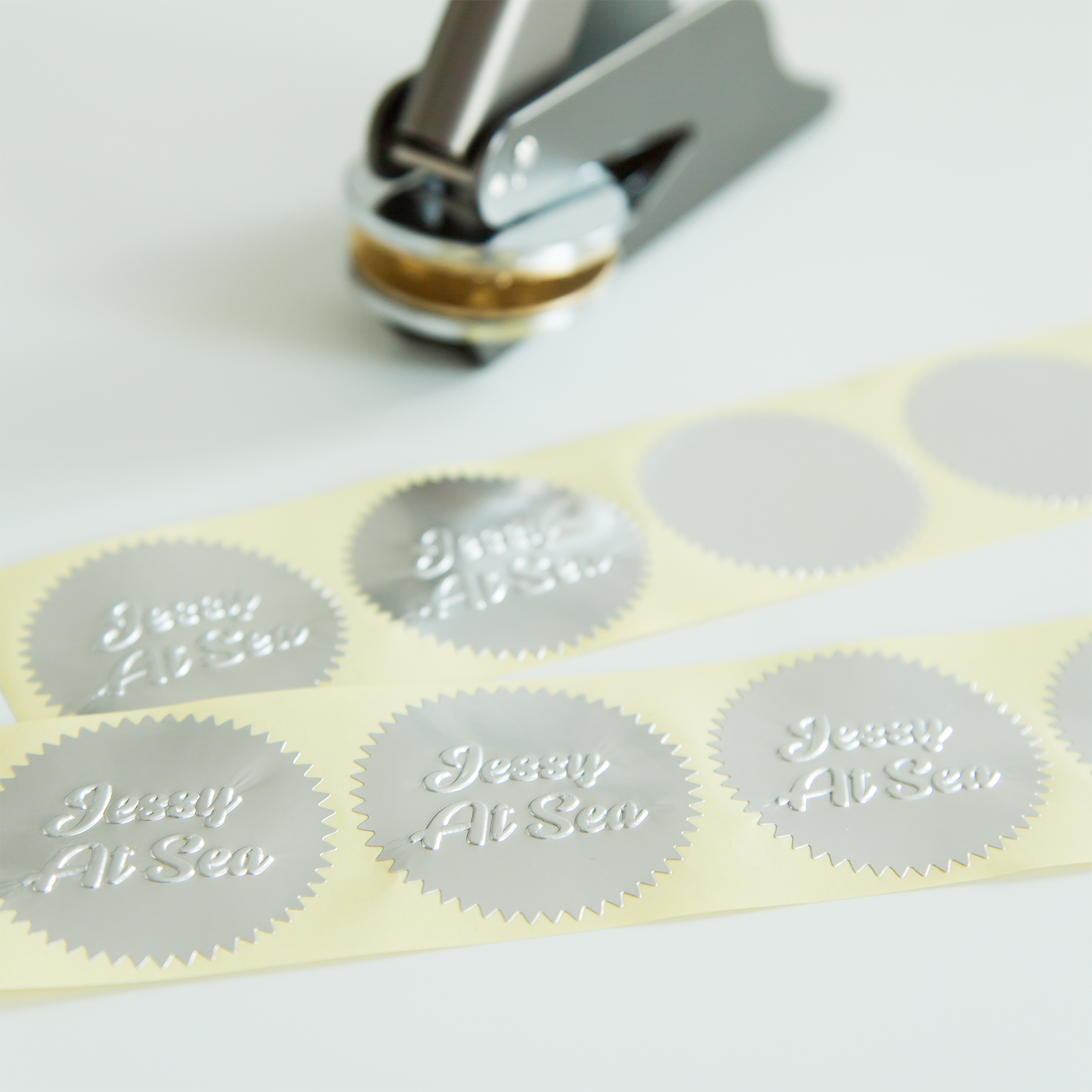 Preegstempel Stickers • Zilver (100 st.)