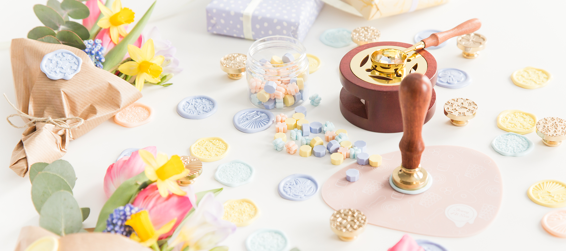 JessyAtSea waxzegels paas sfeer wax seal starter kit