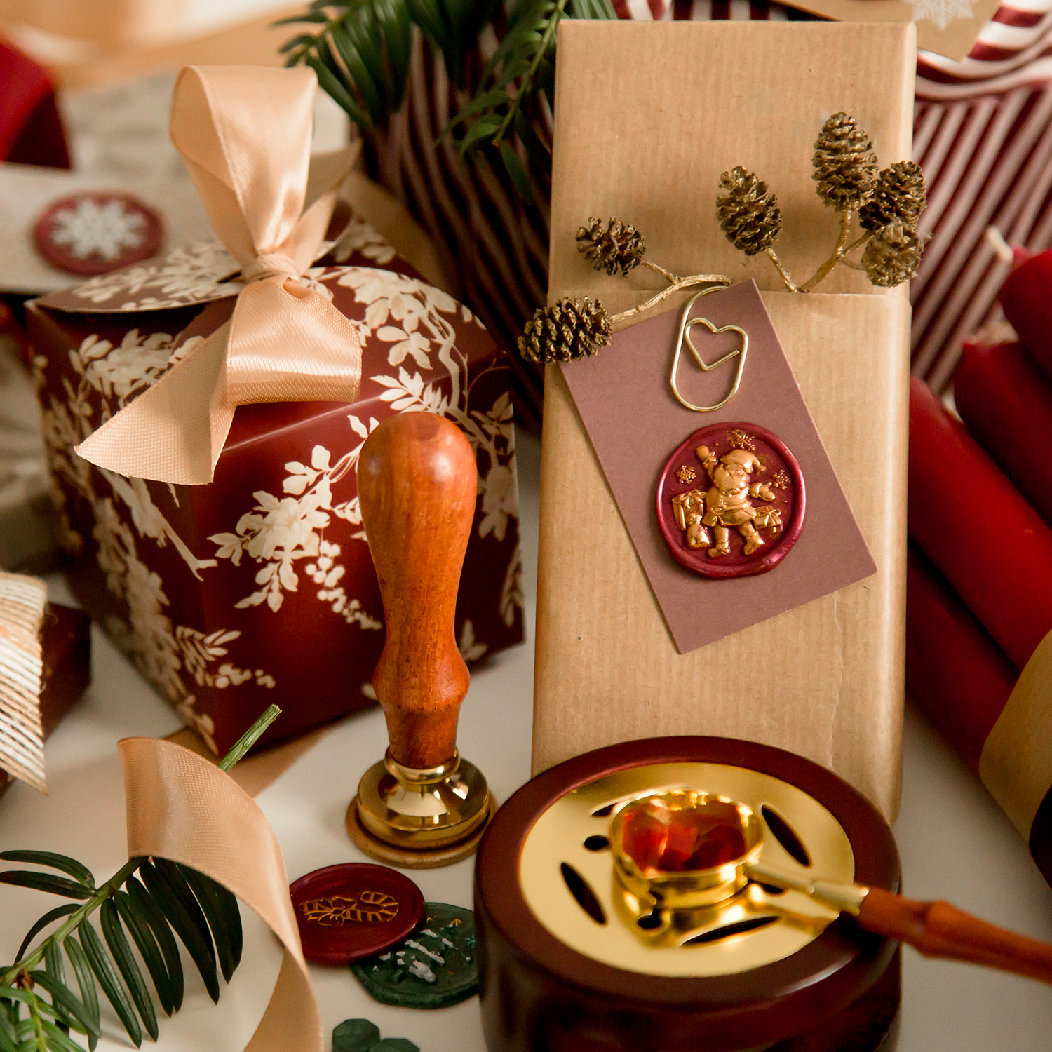 mini hartje gouden paperclip