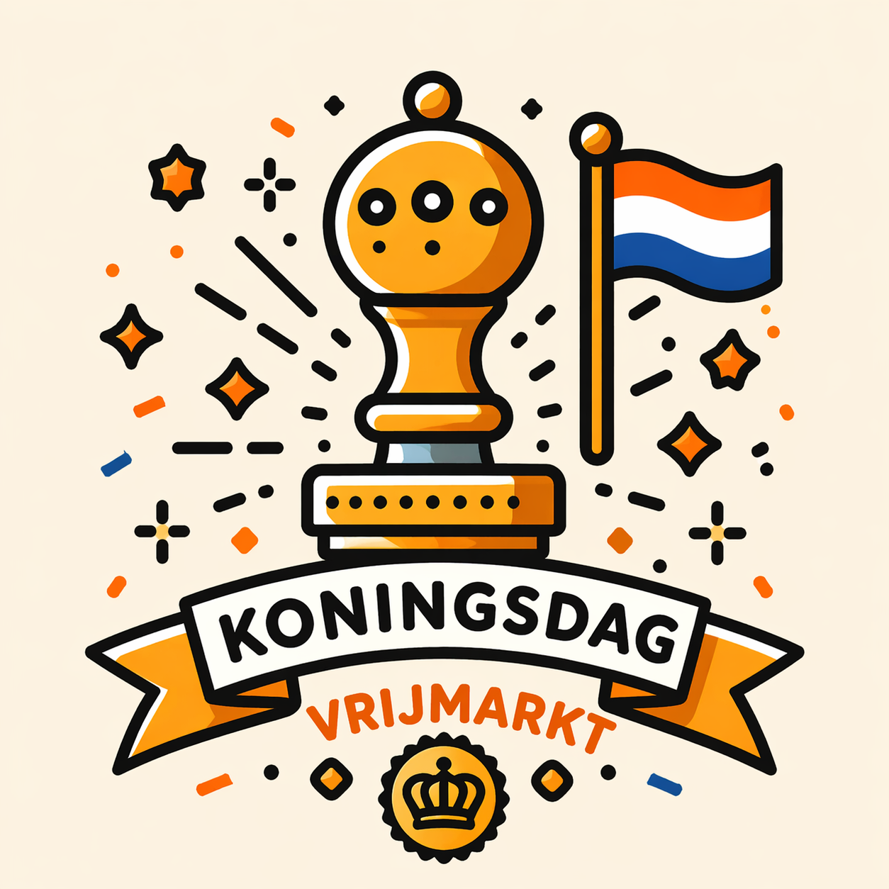 Koningsdag vrijmarkt 2026