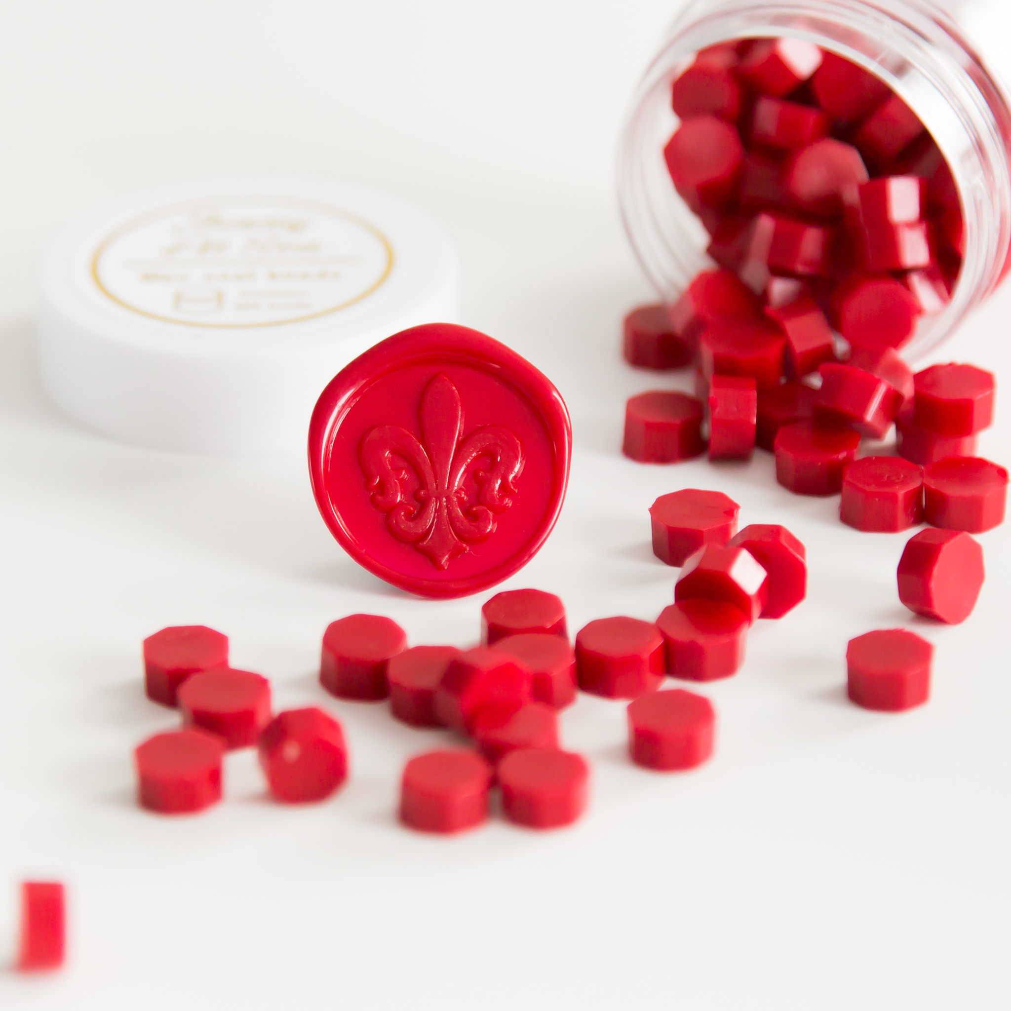 Traditional Red Wax Seal Beads