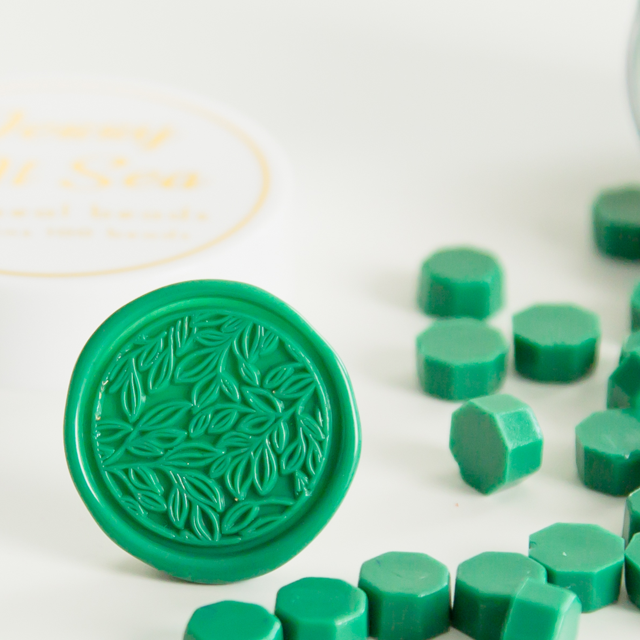 forest green wax beads jessyatsea