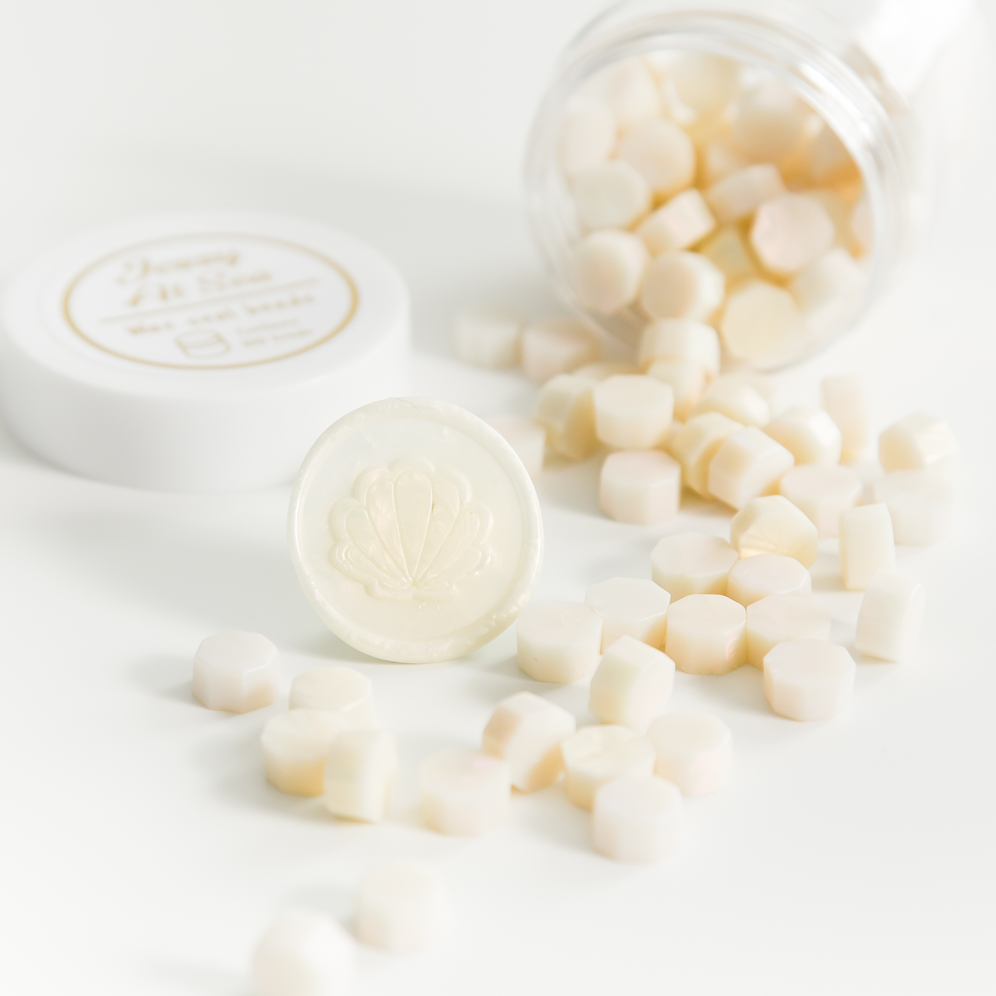 Pearl Iridescent Wax Seal Beads