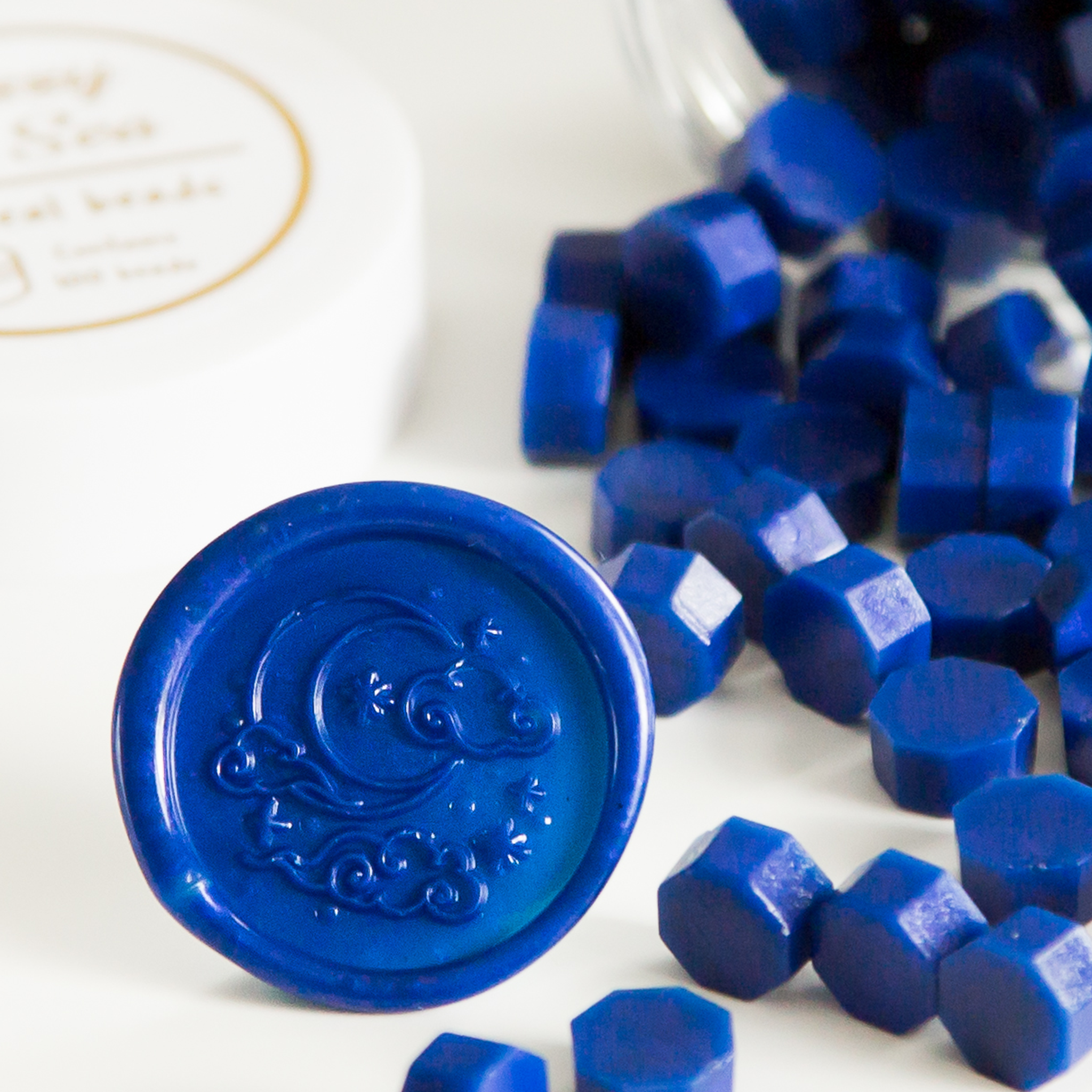 Navy Blue • Wax Seal Beads