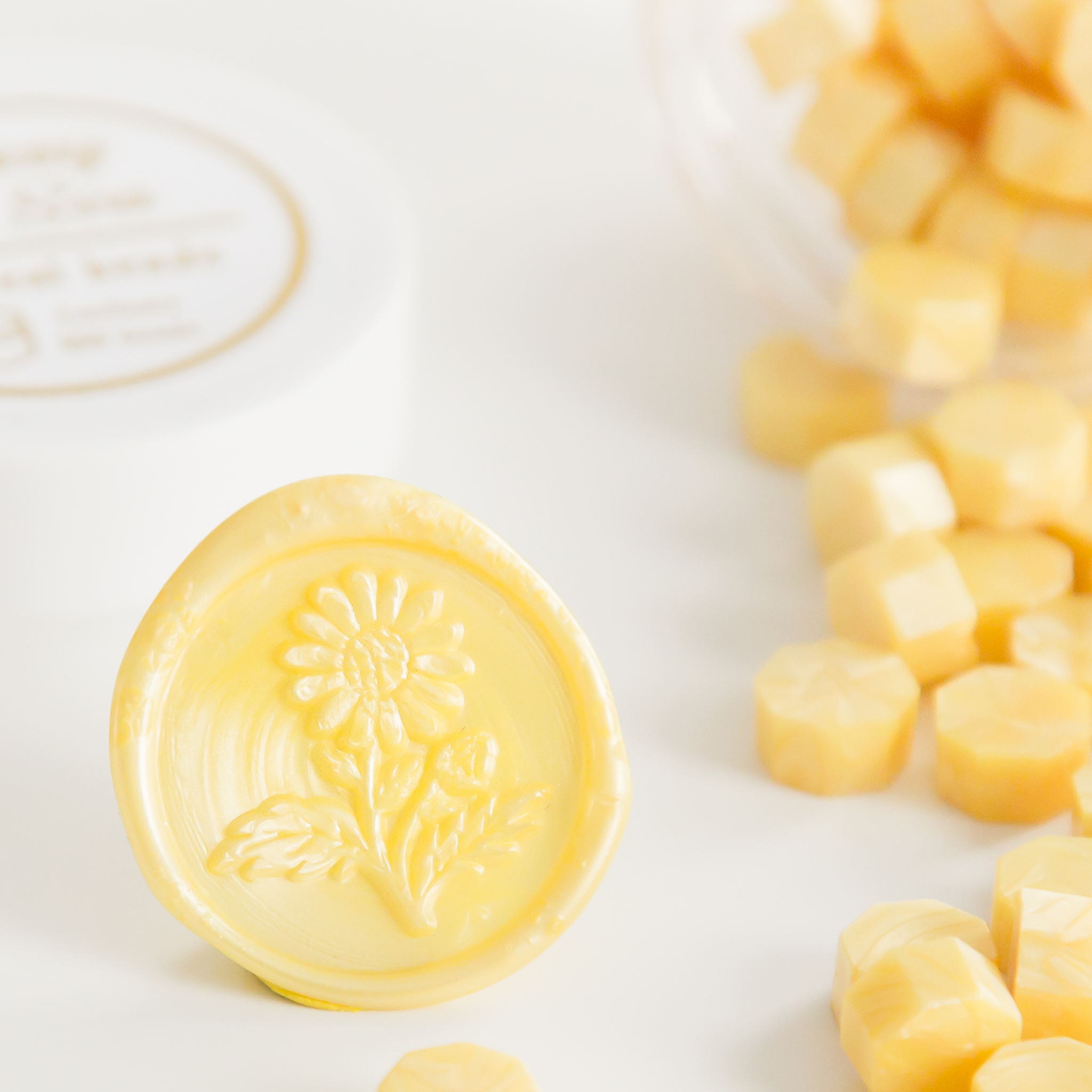 Lemon Wax Seal Beads