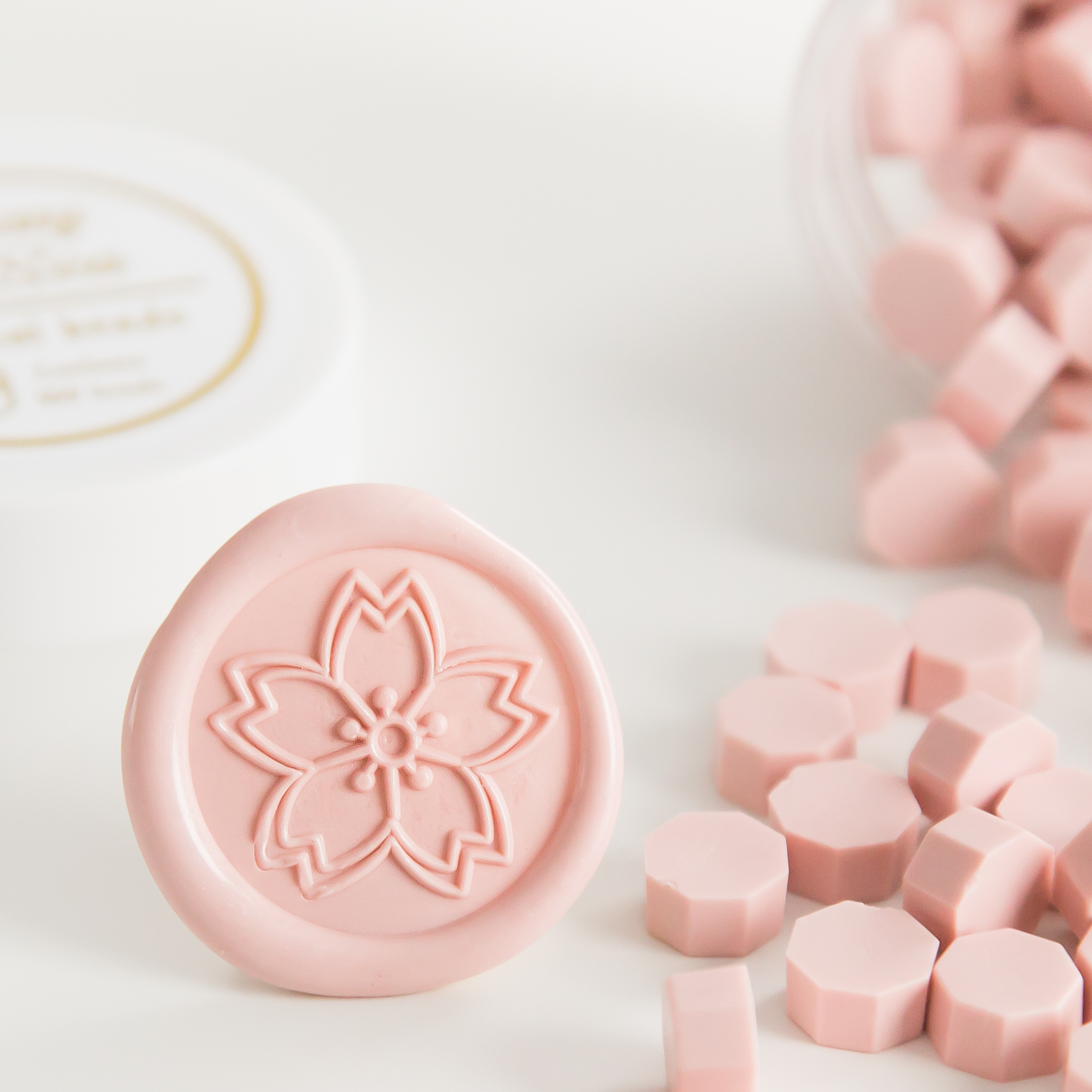 Blossom Pink Wax Seal Beads