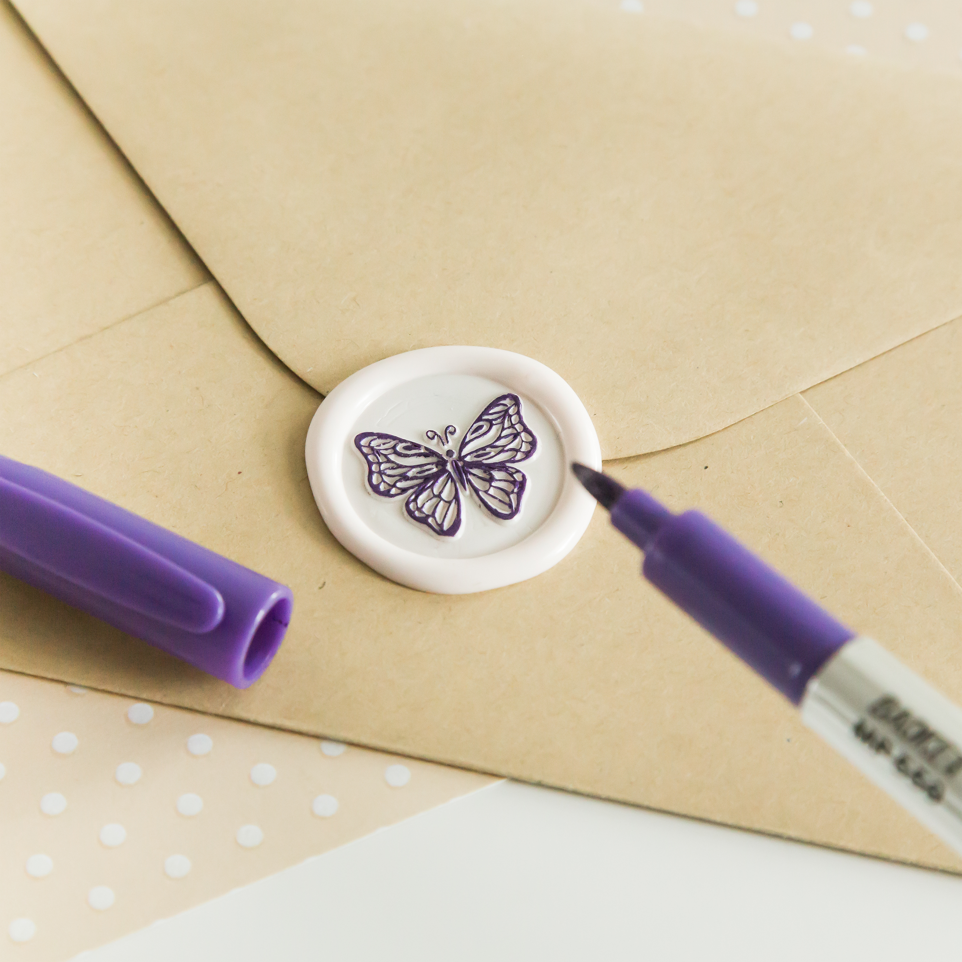 Wachssiegel-Stift • Lila