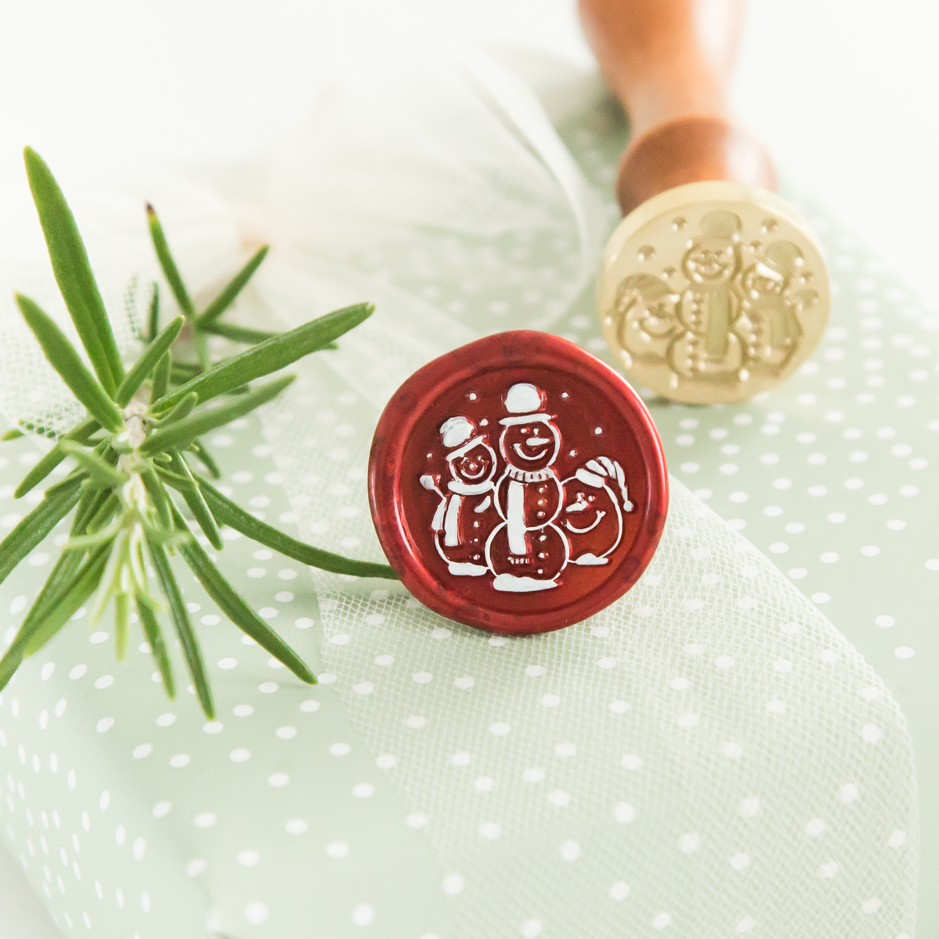 Sneeuwpoppen Wax Stempel