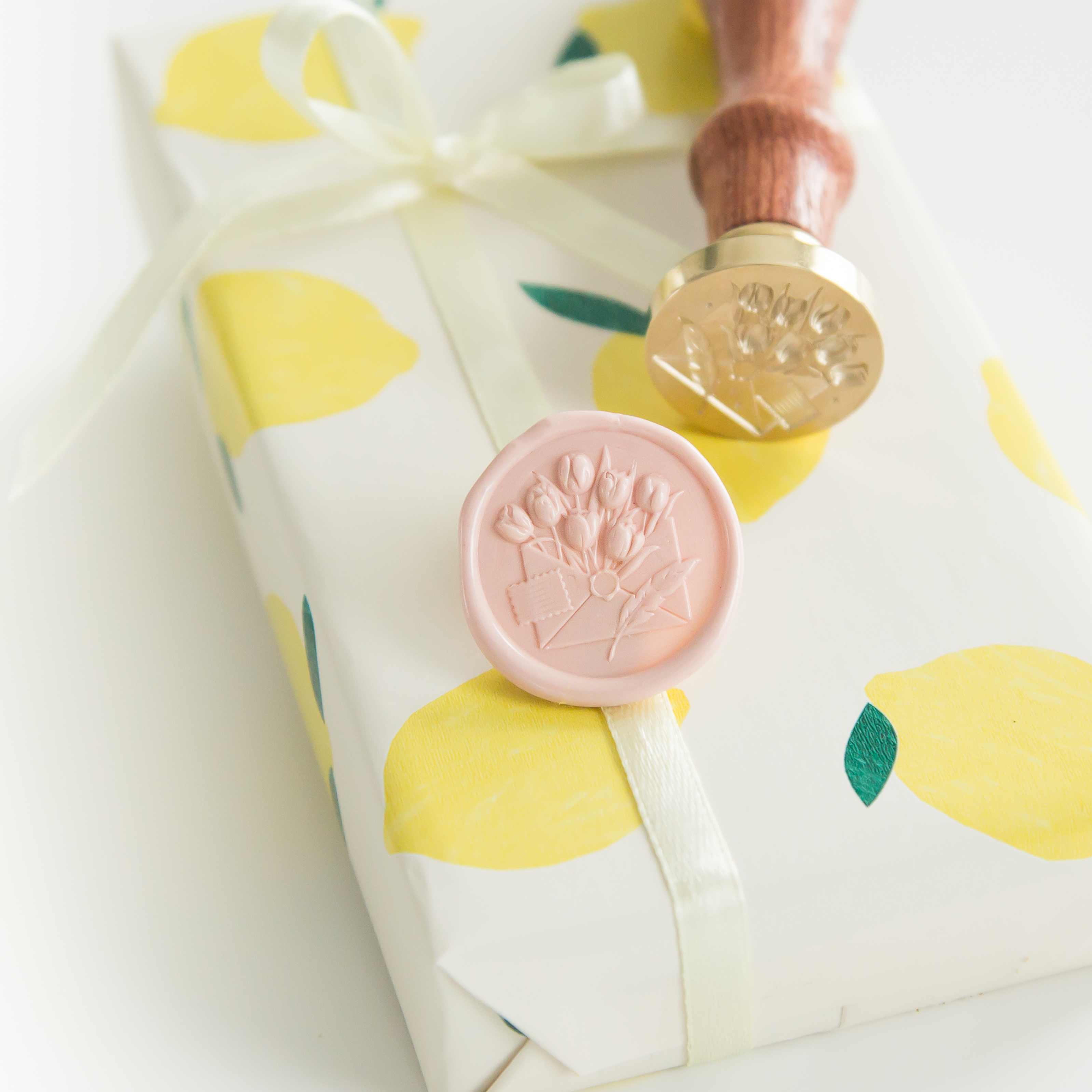 3D Bloemen in Envelop Wax Stempel