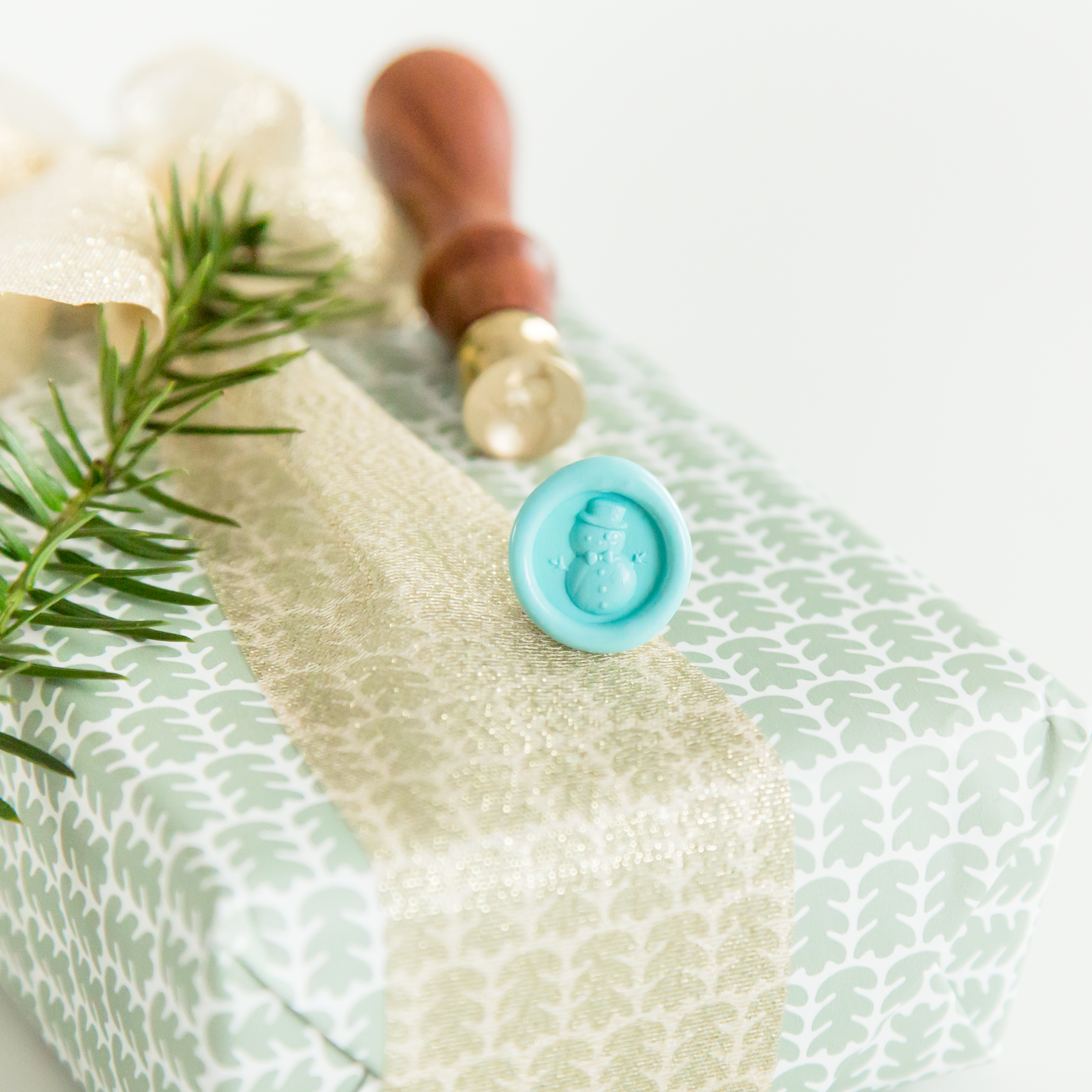 Mini Sneeuwpop Wax Stempel