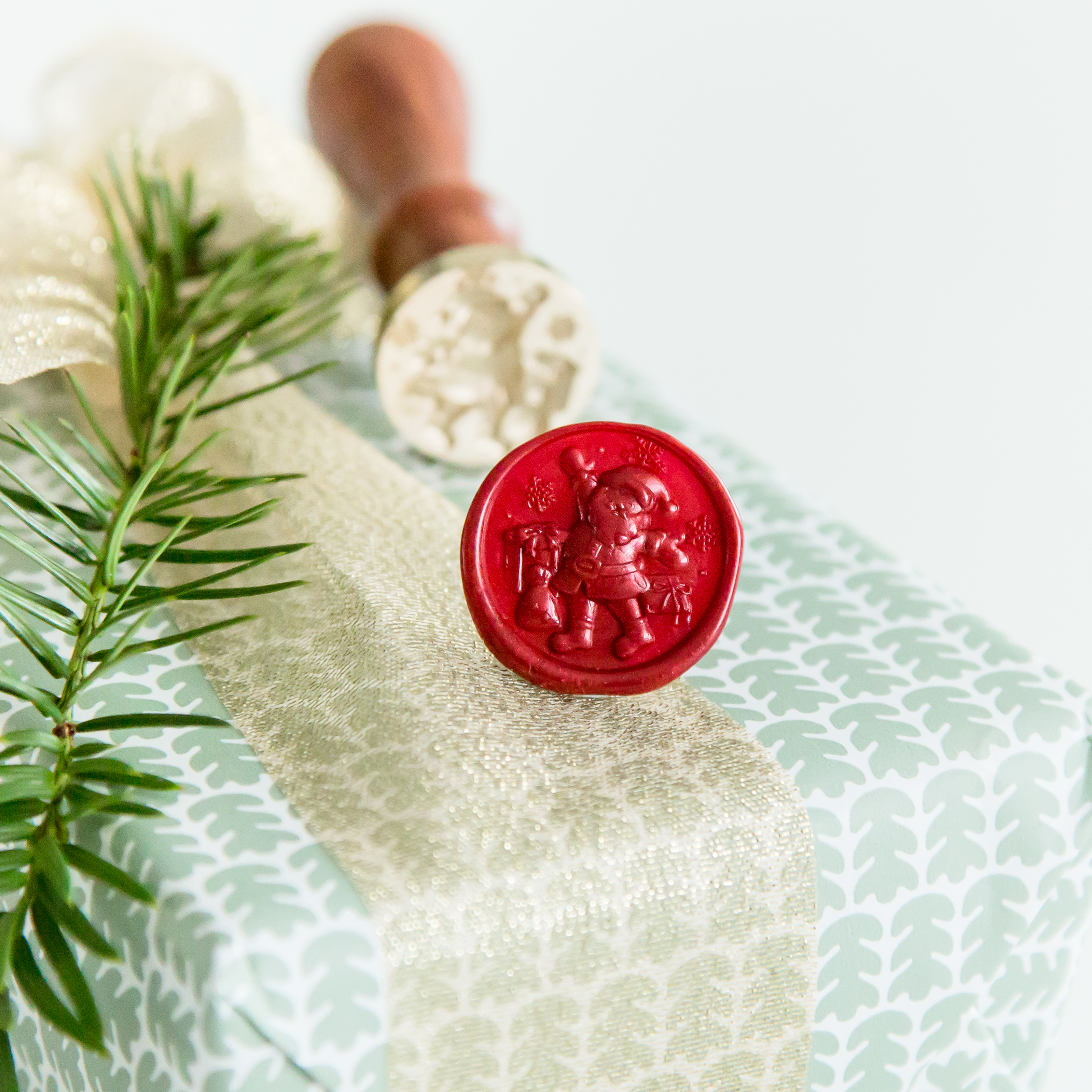 3D Kerstman Wax Stempel
