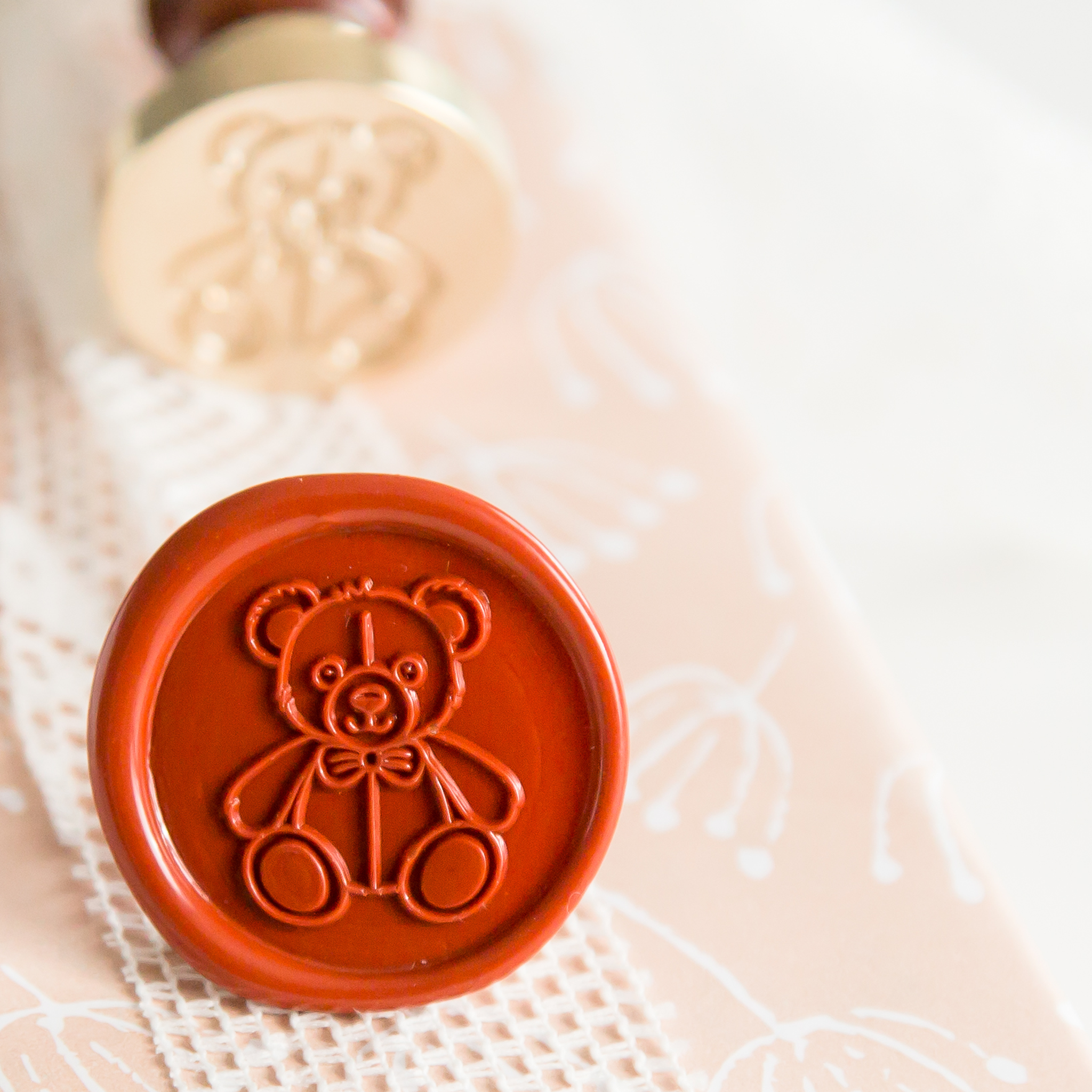 Teddybeer Wax Stempel
