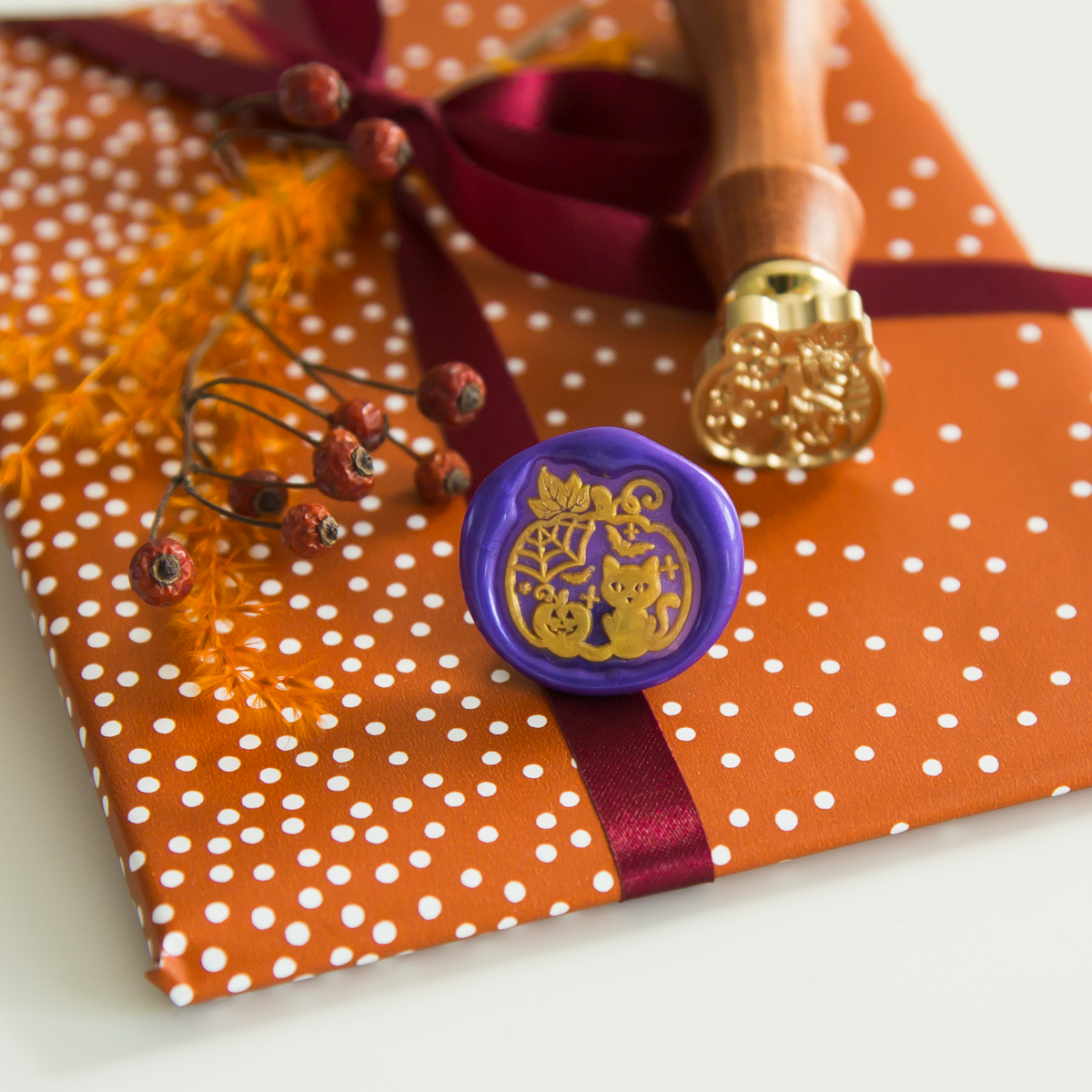 Halloween pompoen • Wax Stempel