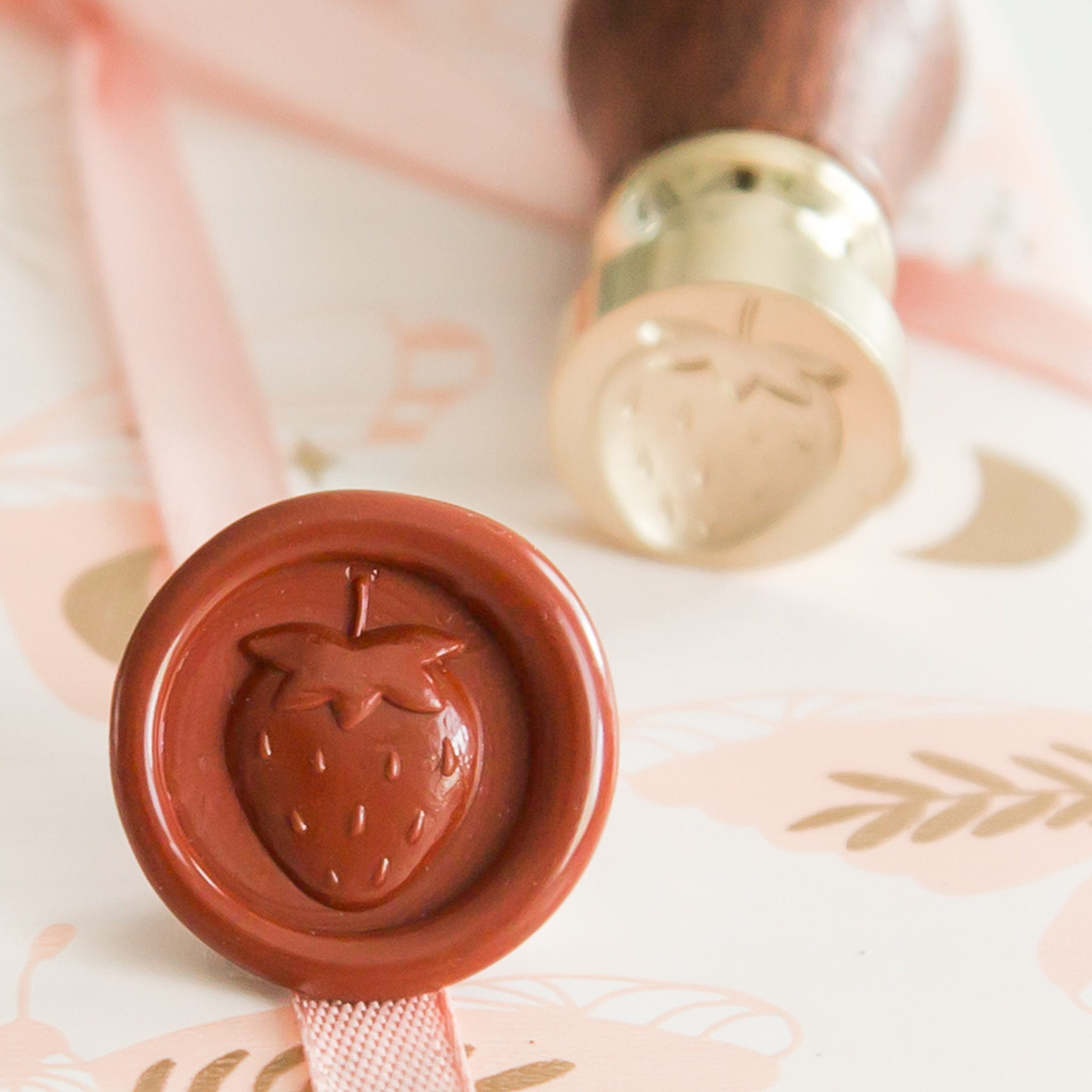 Mini Aardbei Wax Stempel