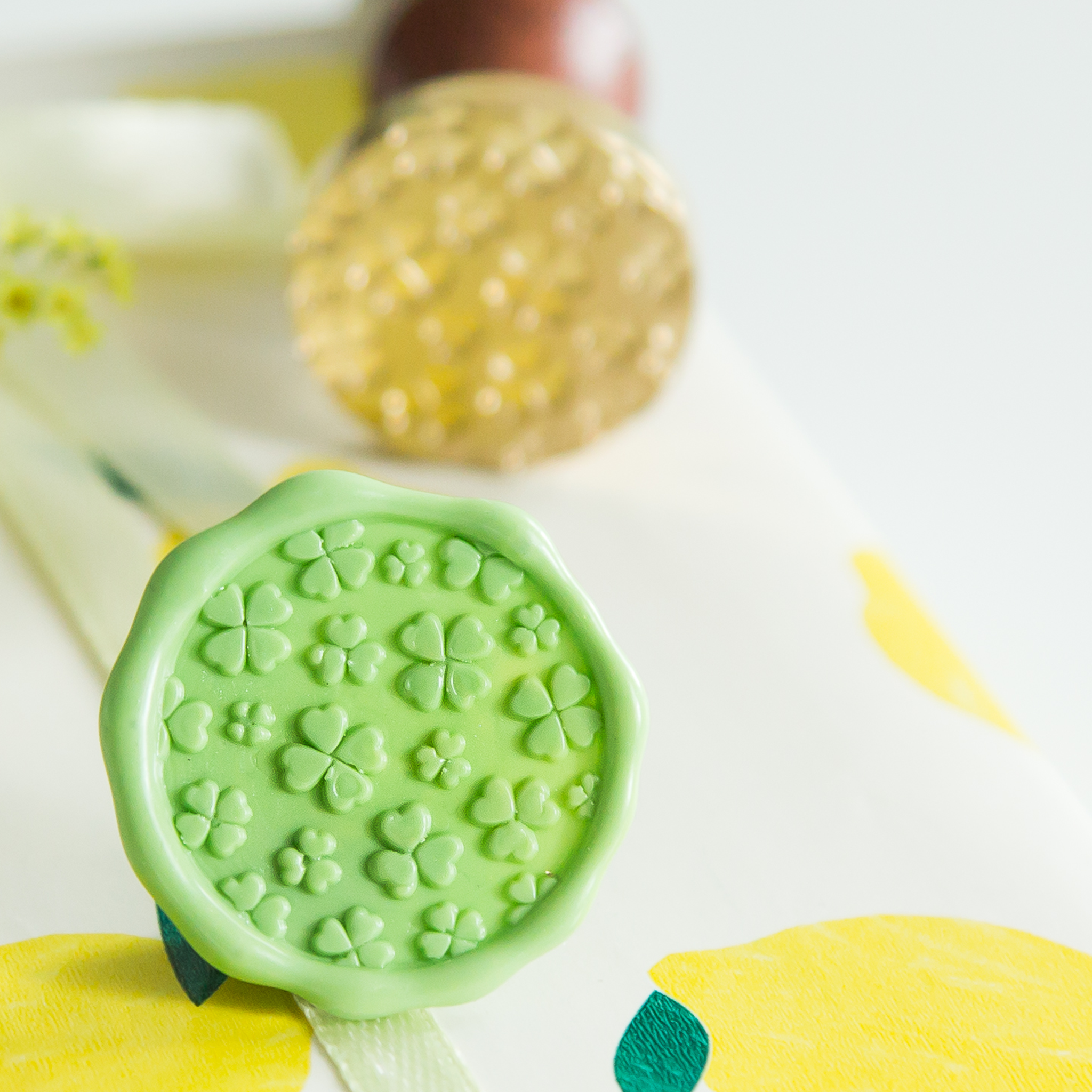 Leaves Pattern • Wax Seal Stamp