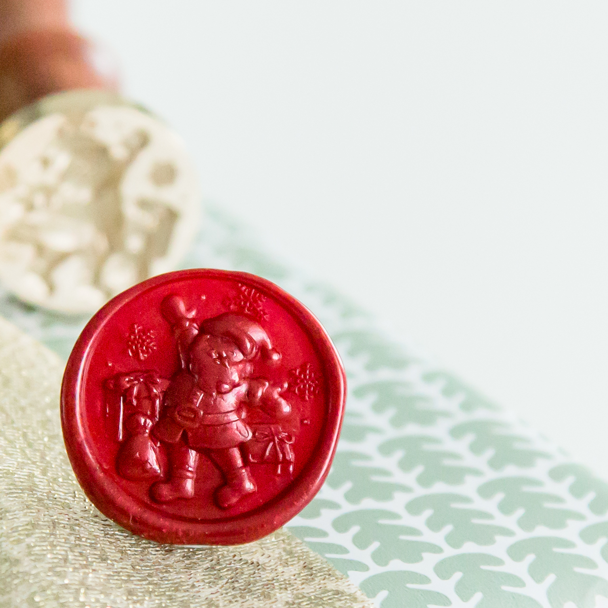 3D Kerstman Wax Stempel