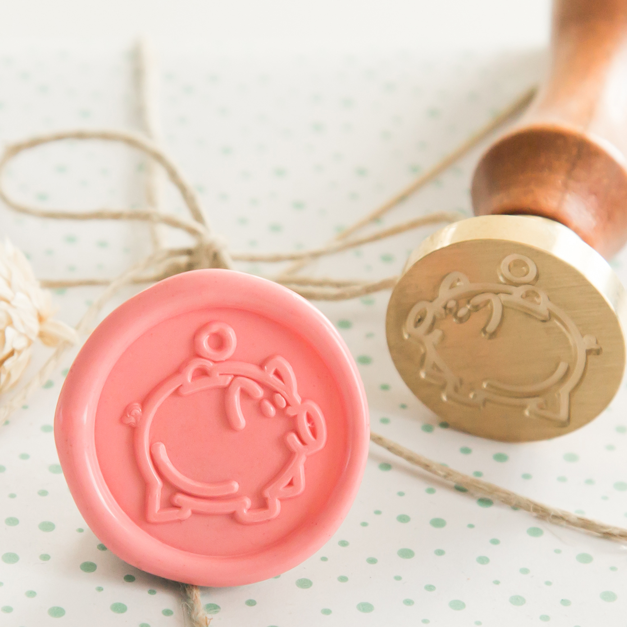 Spaarvarken Wax Stempel