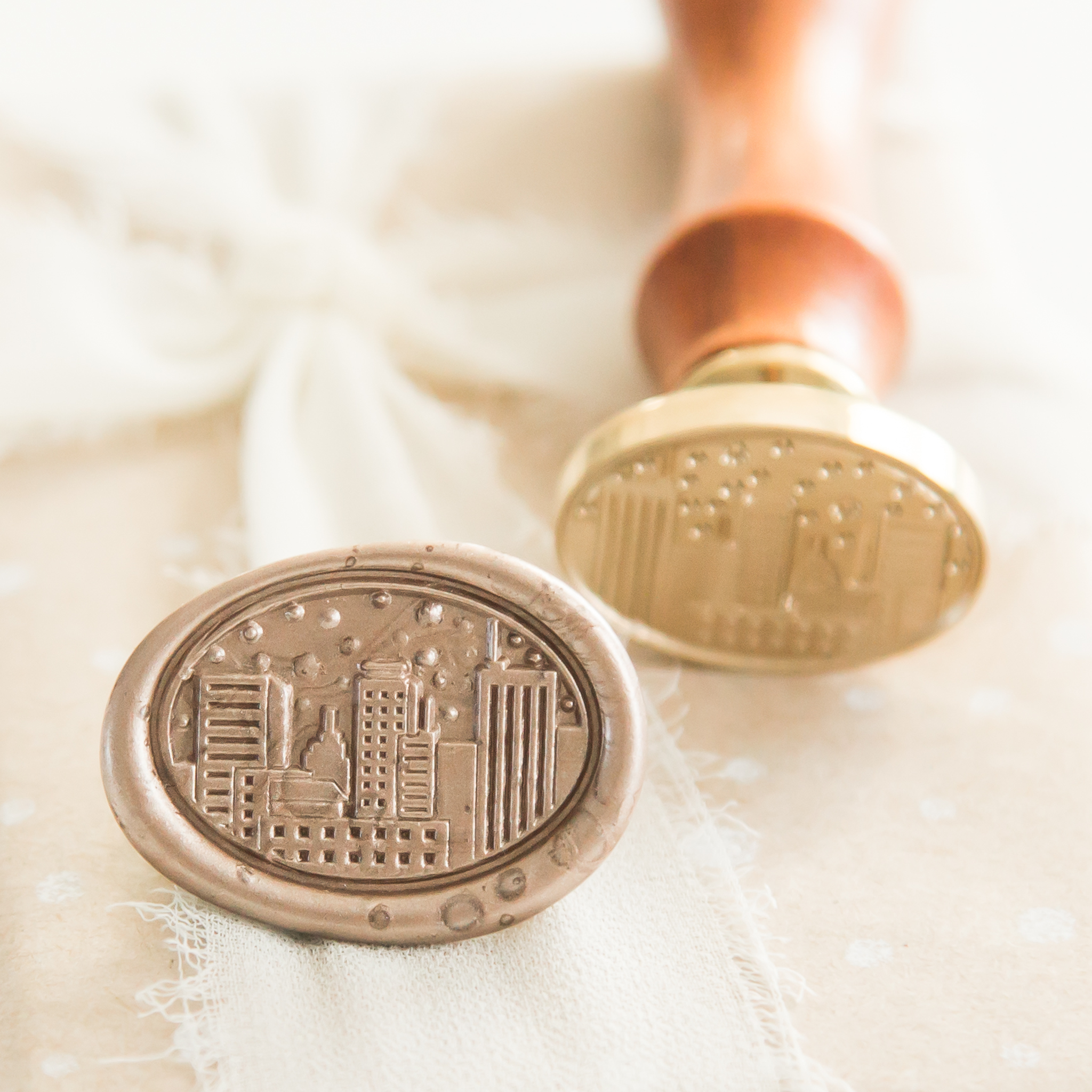 City Skyline Wax Stempel