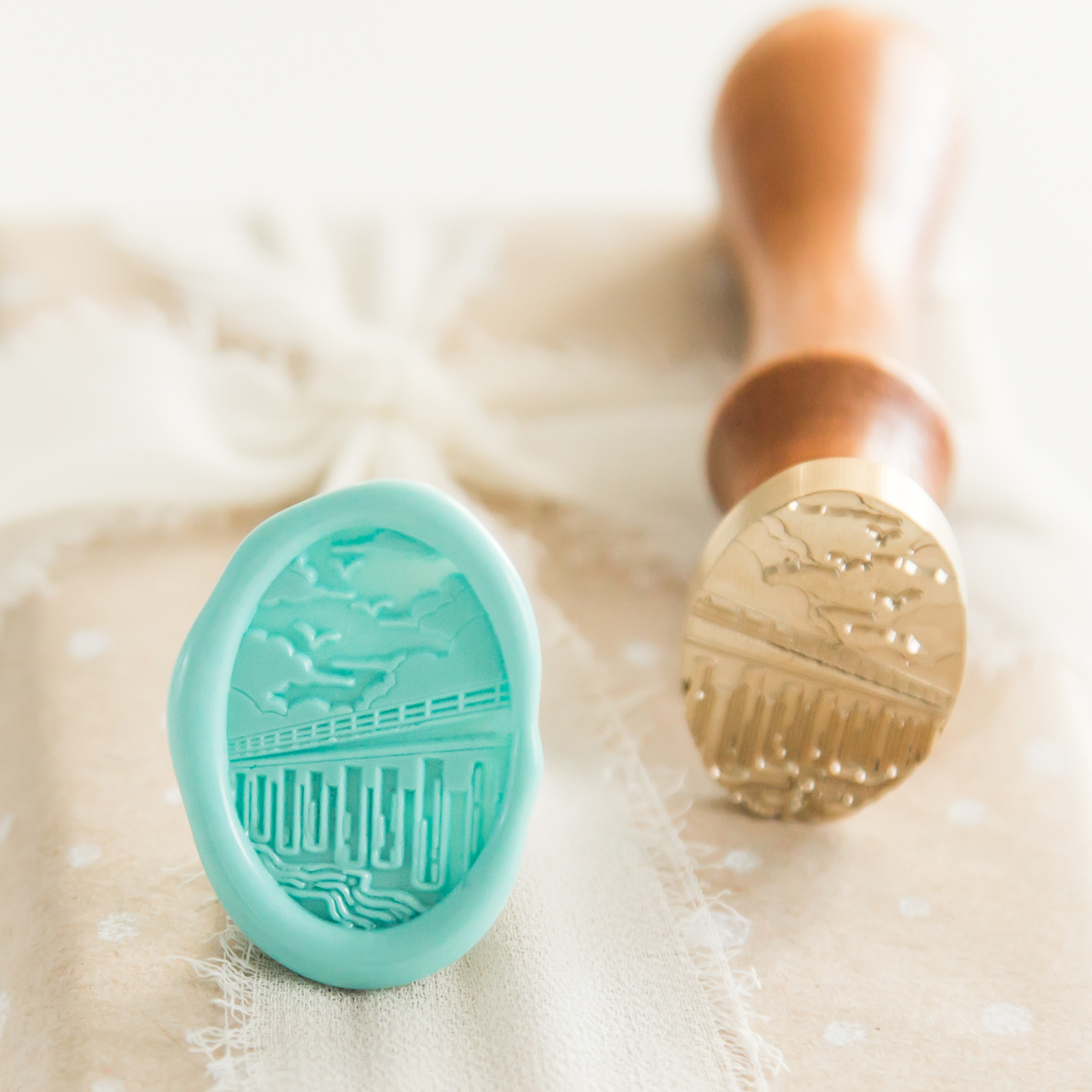 Strand pier Wax Stempel