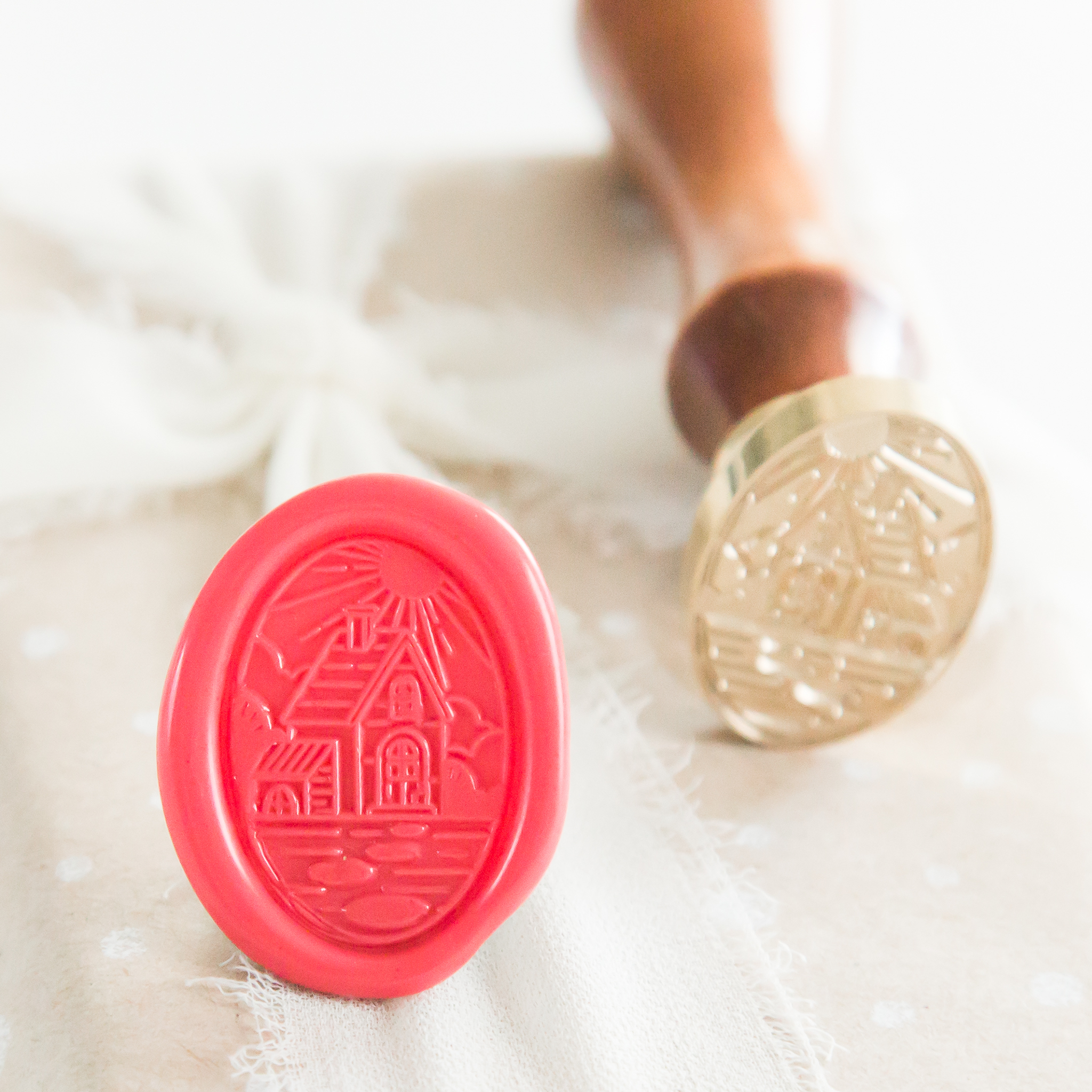 Zonnig Huisje Wax Stempel