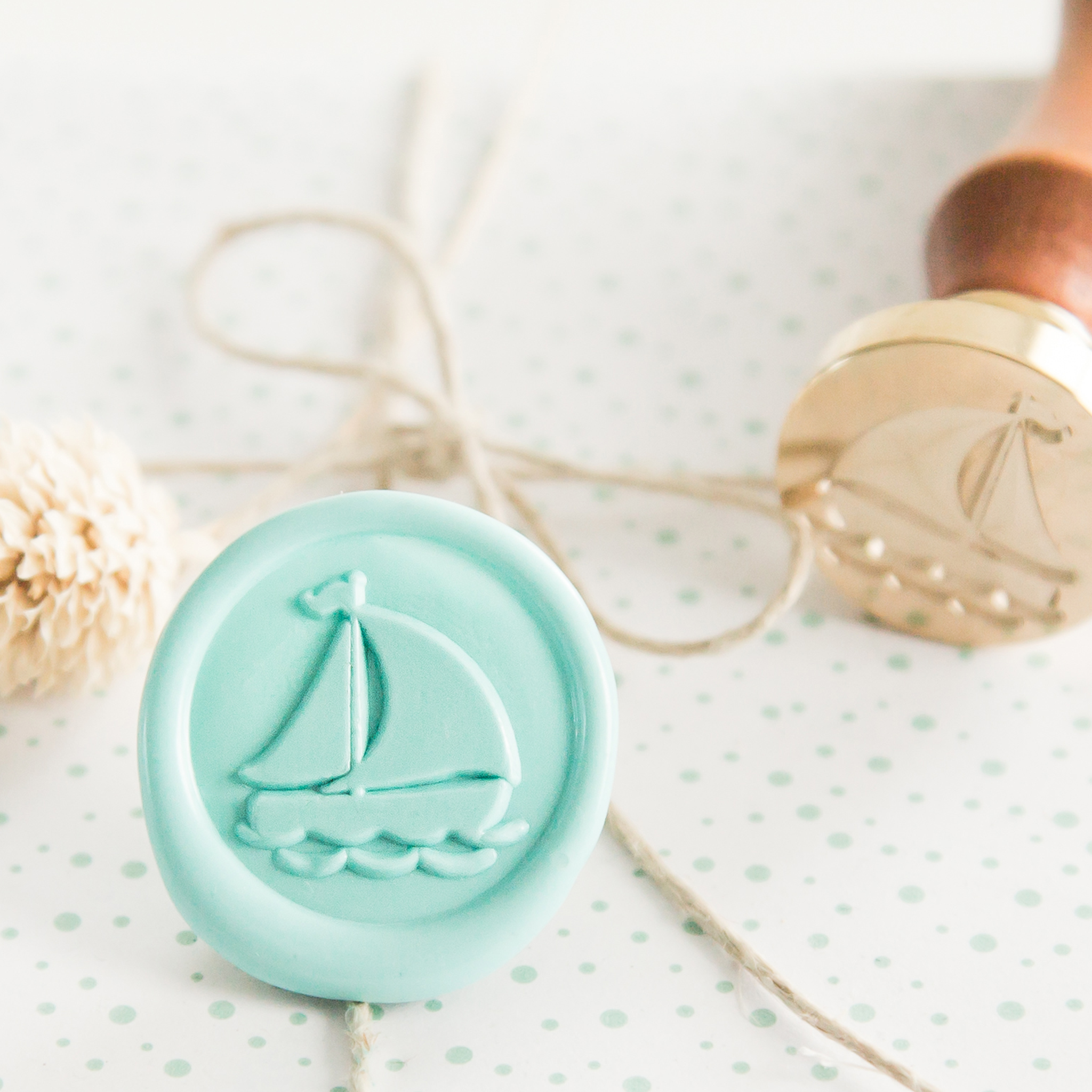 Zeilboot Wax Stempel