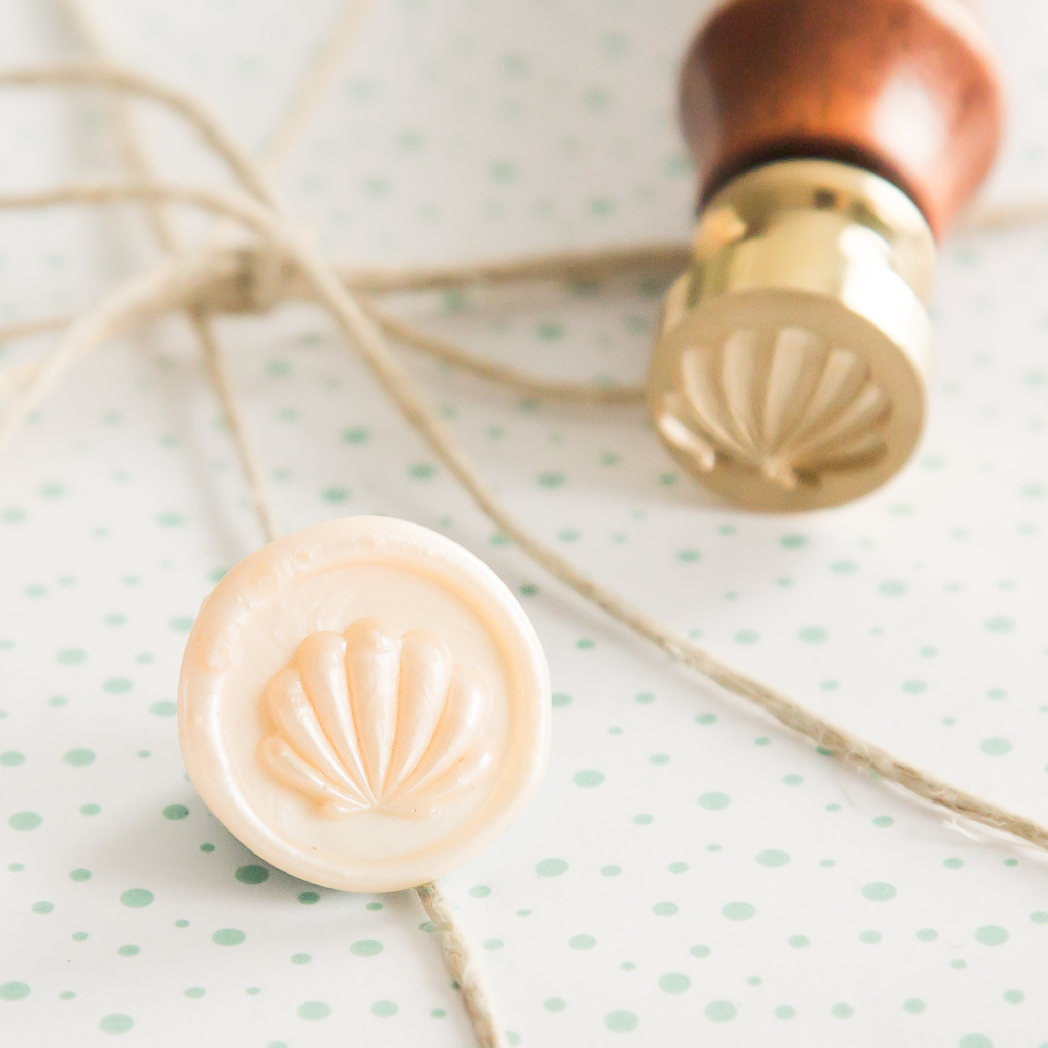 Mini Schelp Wax Stempel