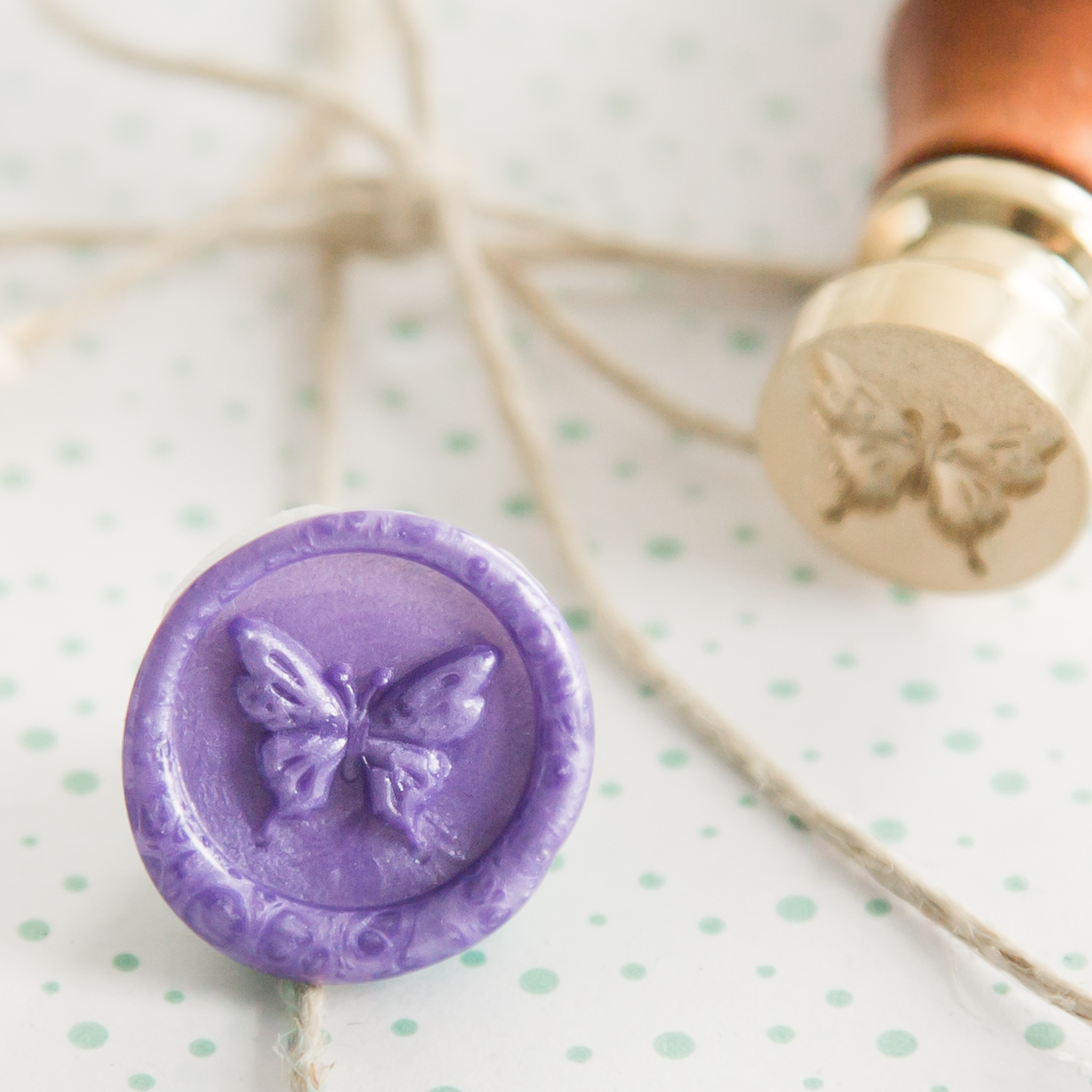 Mini Vlinder Wax Stempel