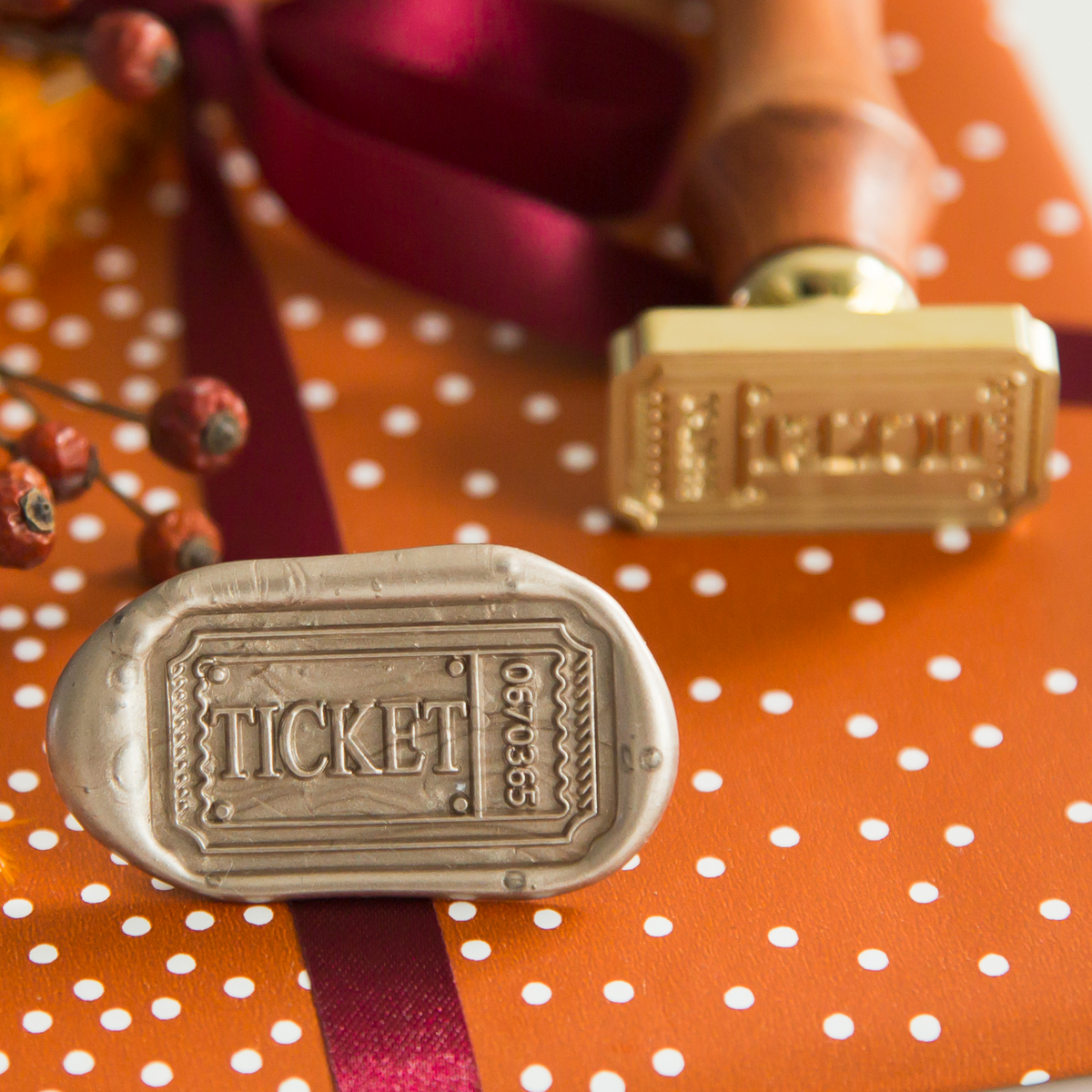 Ticket • Wax Stempel