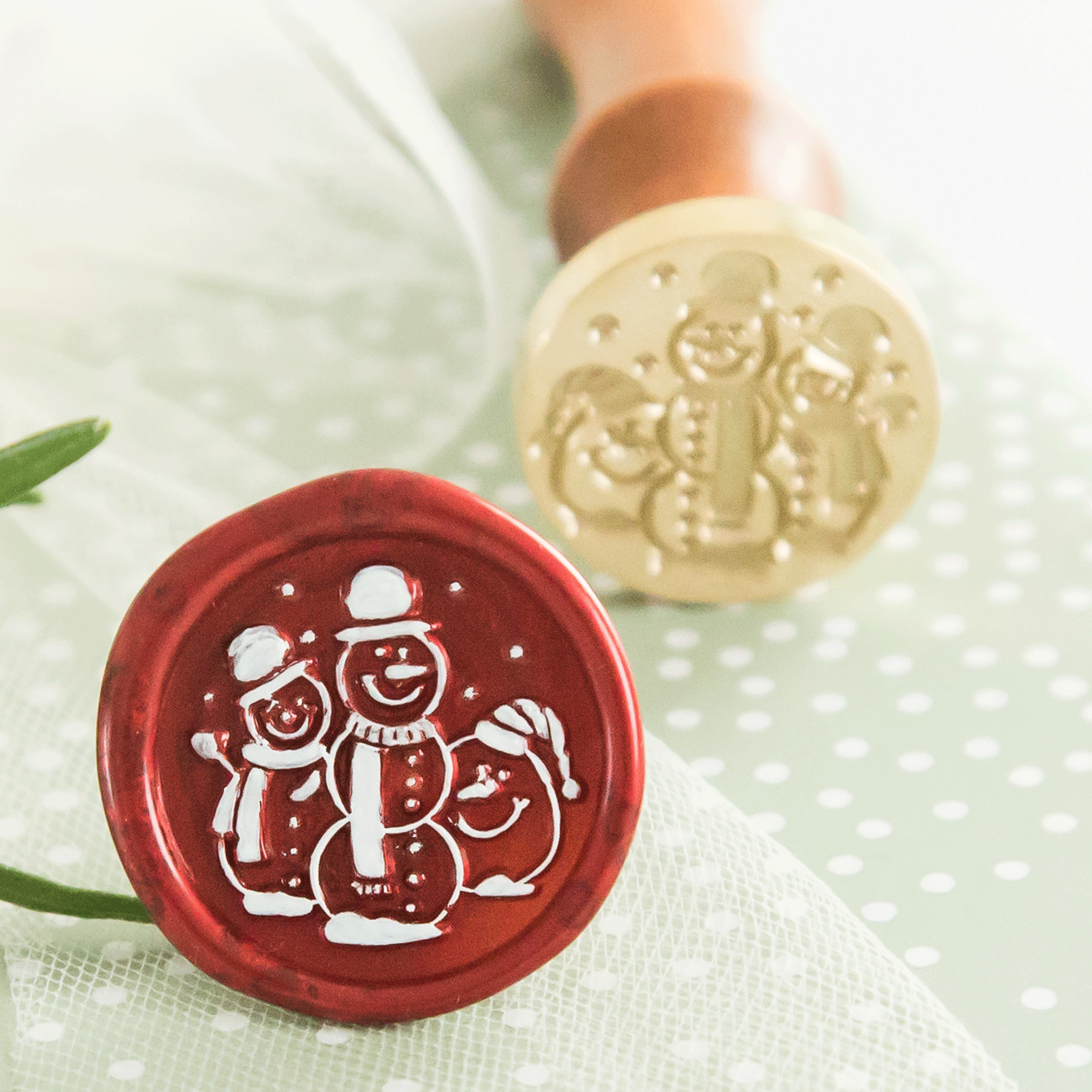 Sneeuwpoppen Wax Stempel