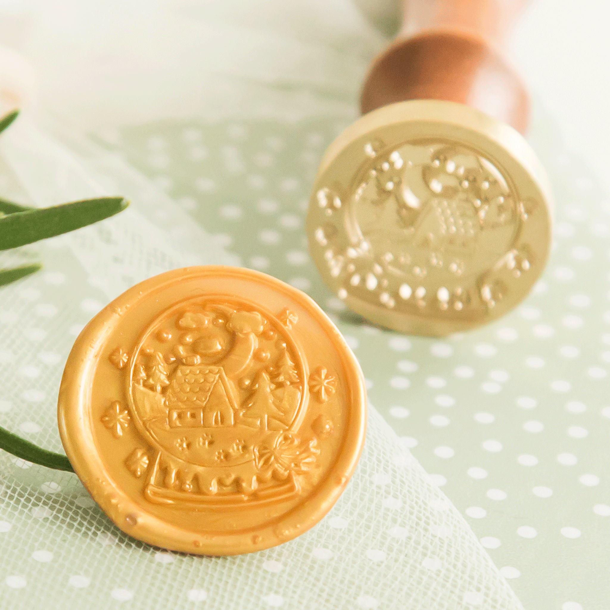 Sneeuwbol Wax Stempel