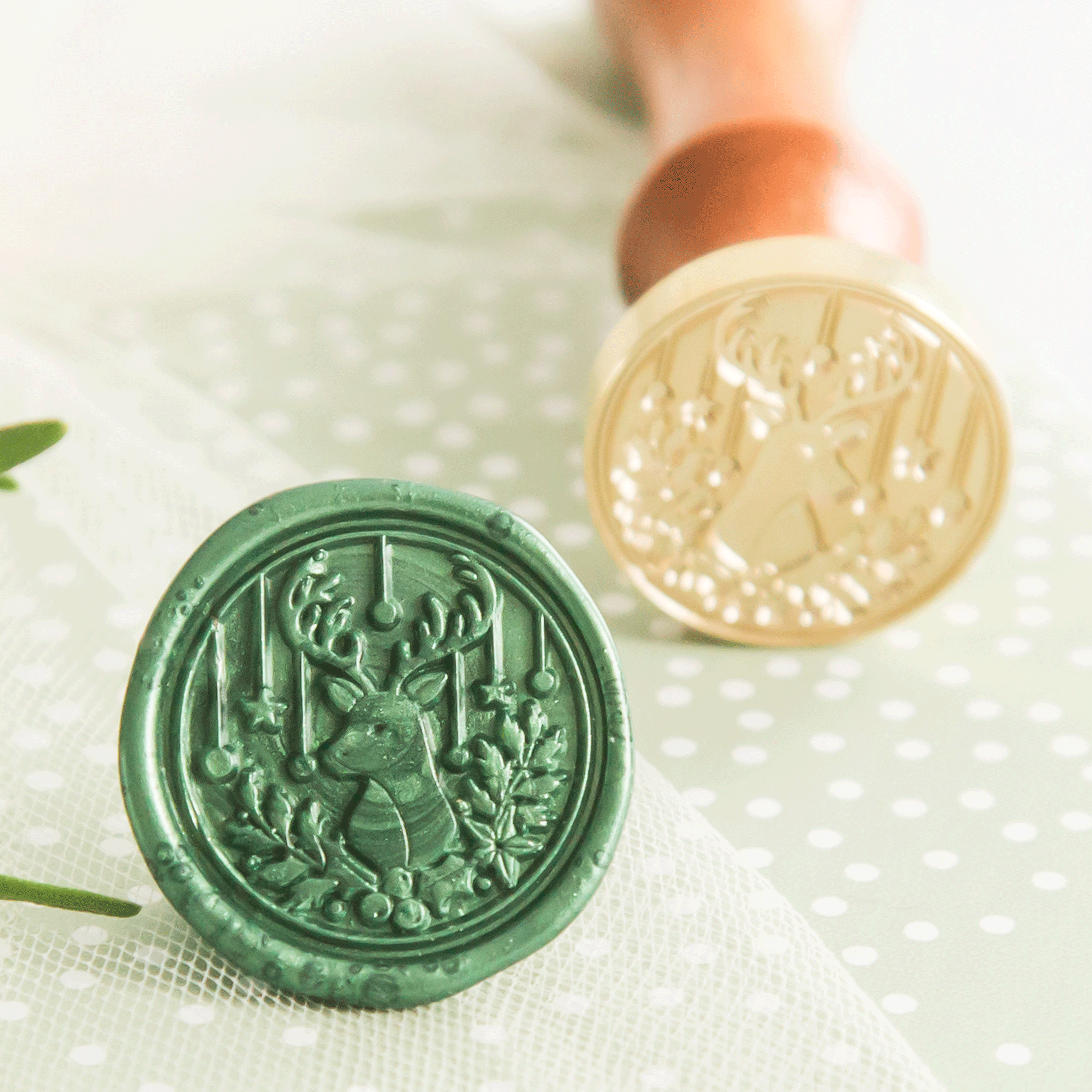 rendier wax stempel