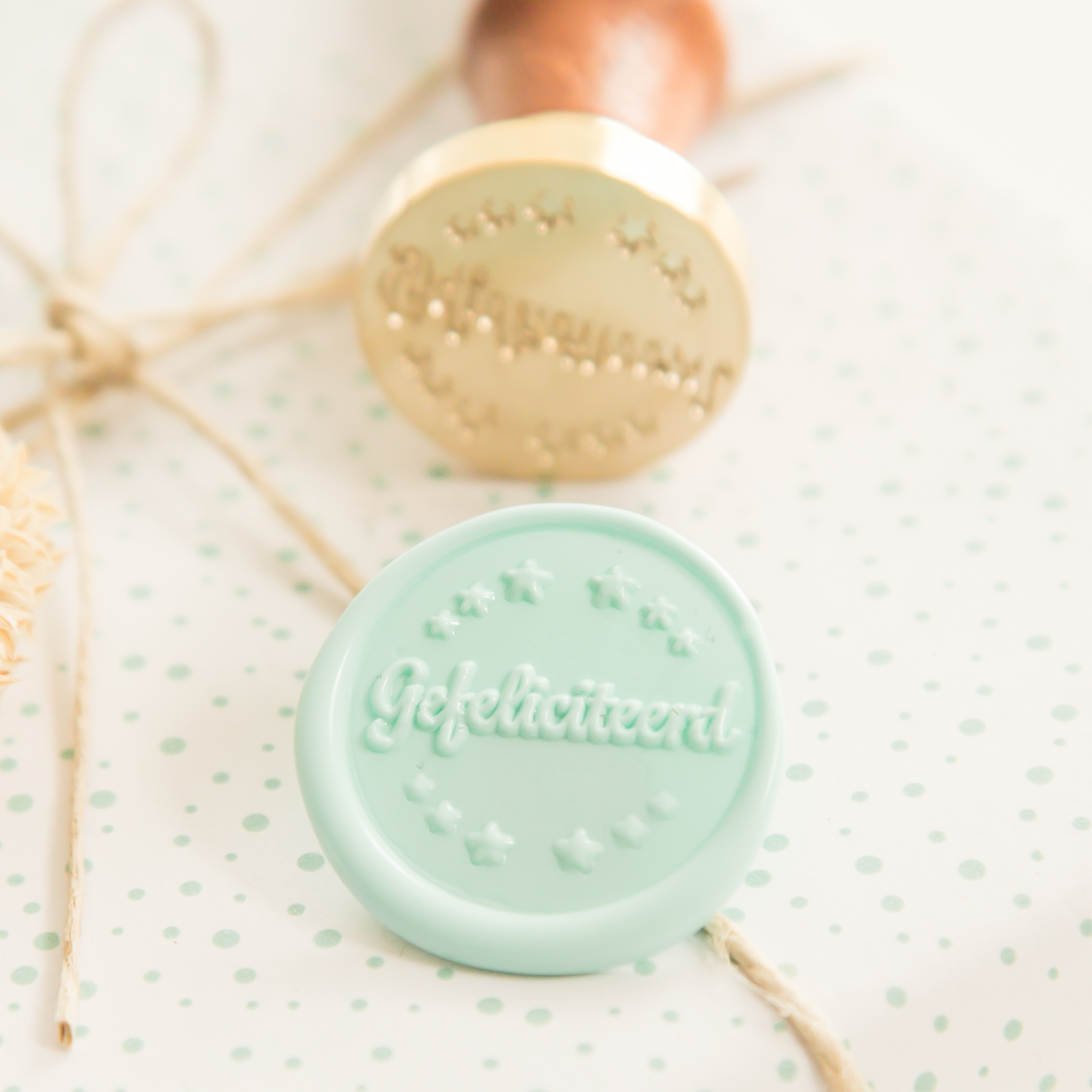 Gefeliciteerd • Wax Stempel