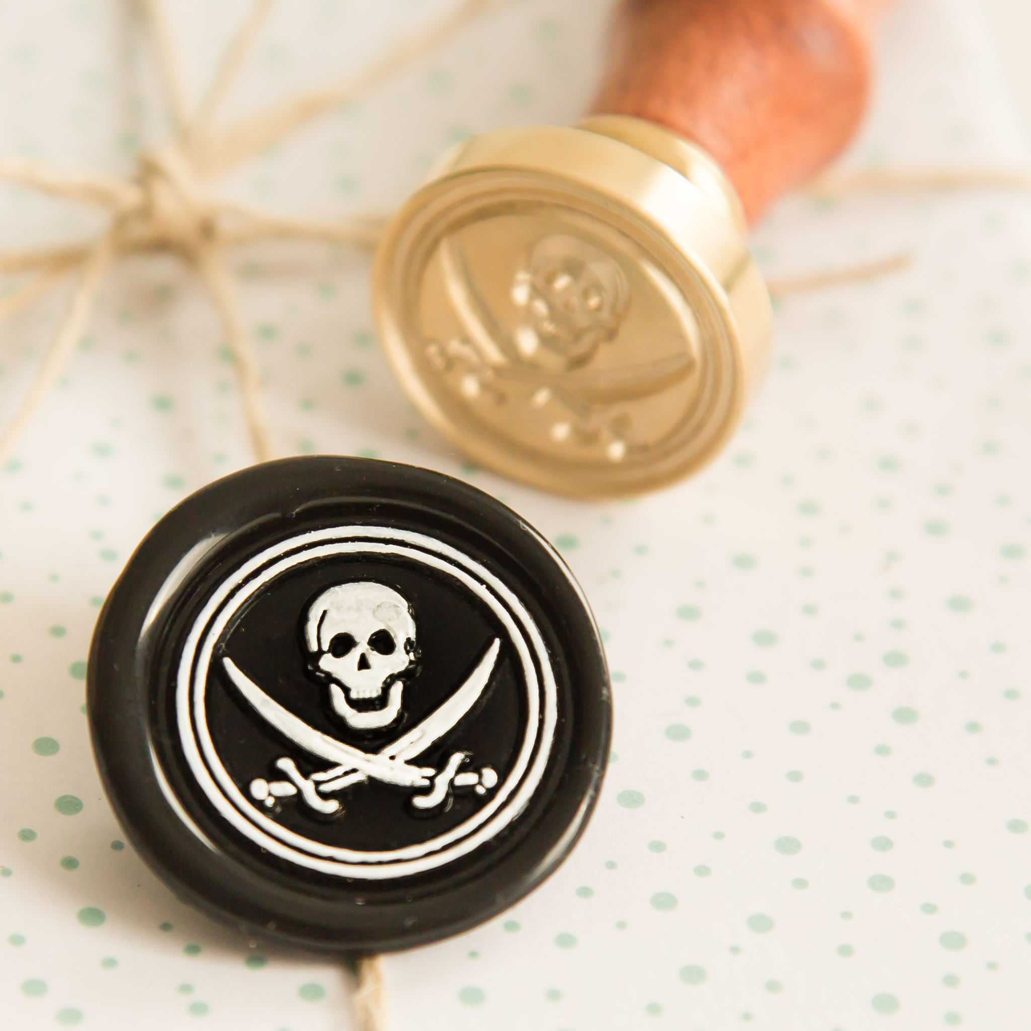 Piratenvlag Wax Stempel