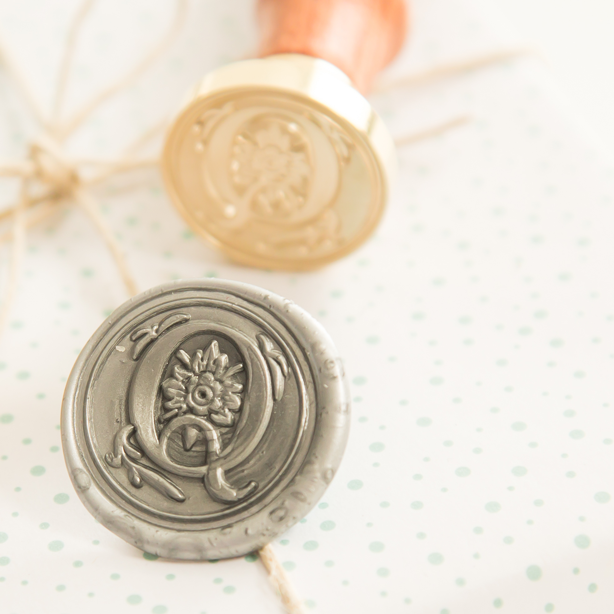 Letter Q Wax Stempel