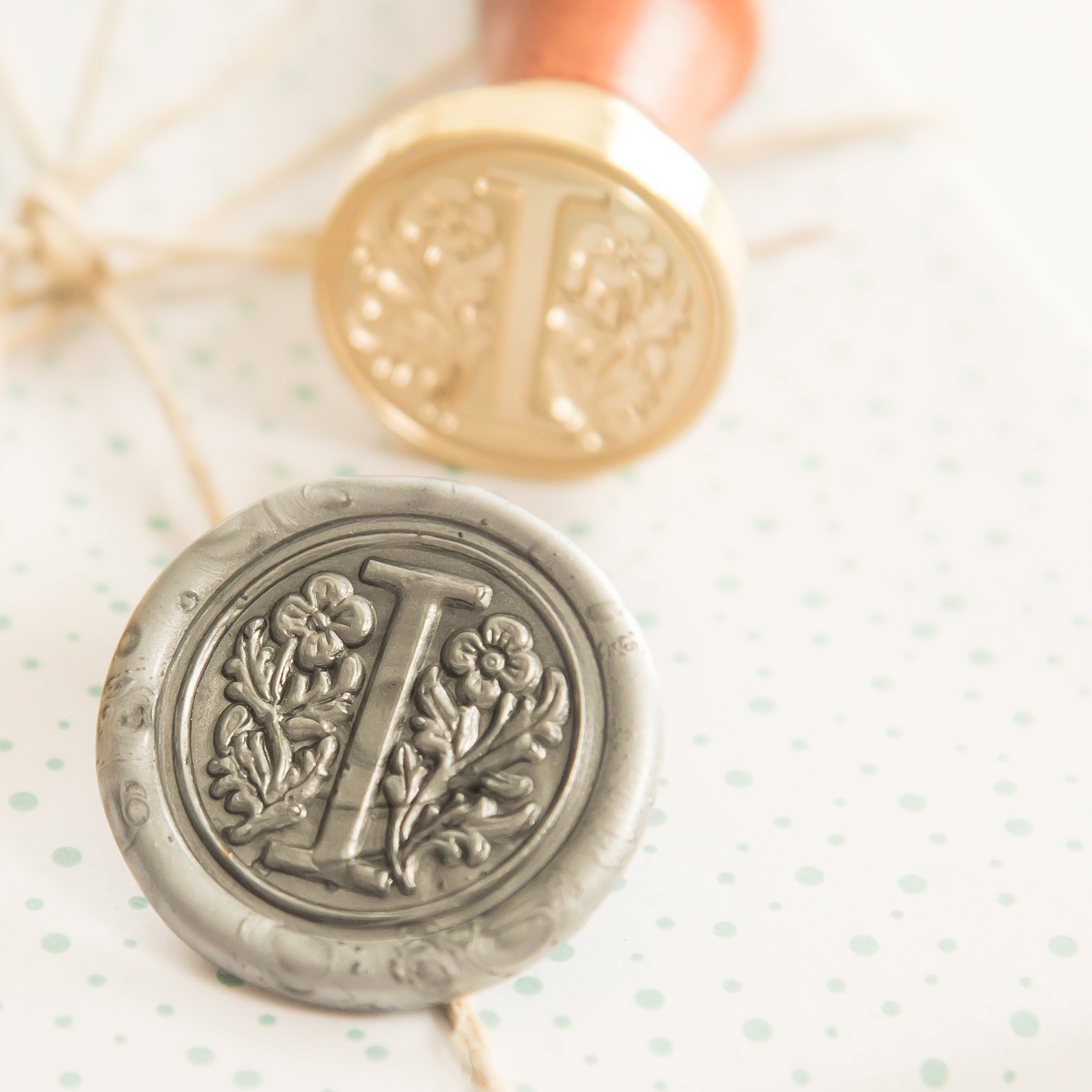 Letter I Wax Stempel