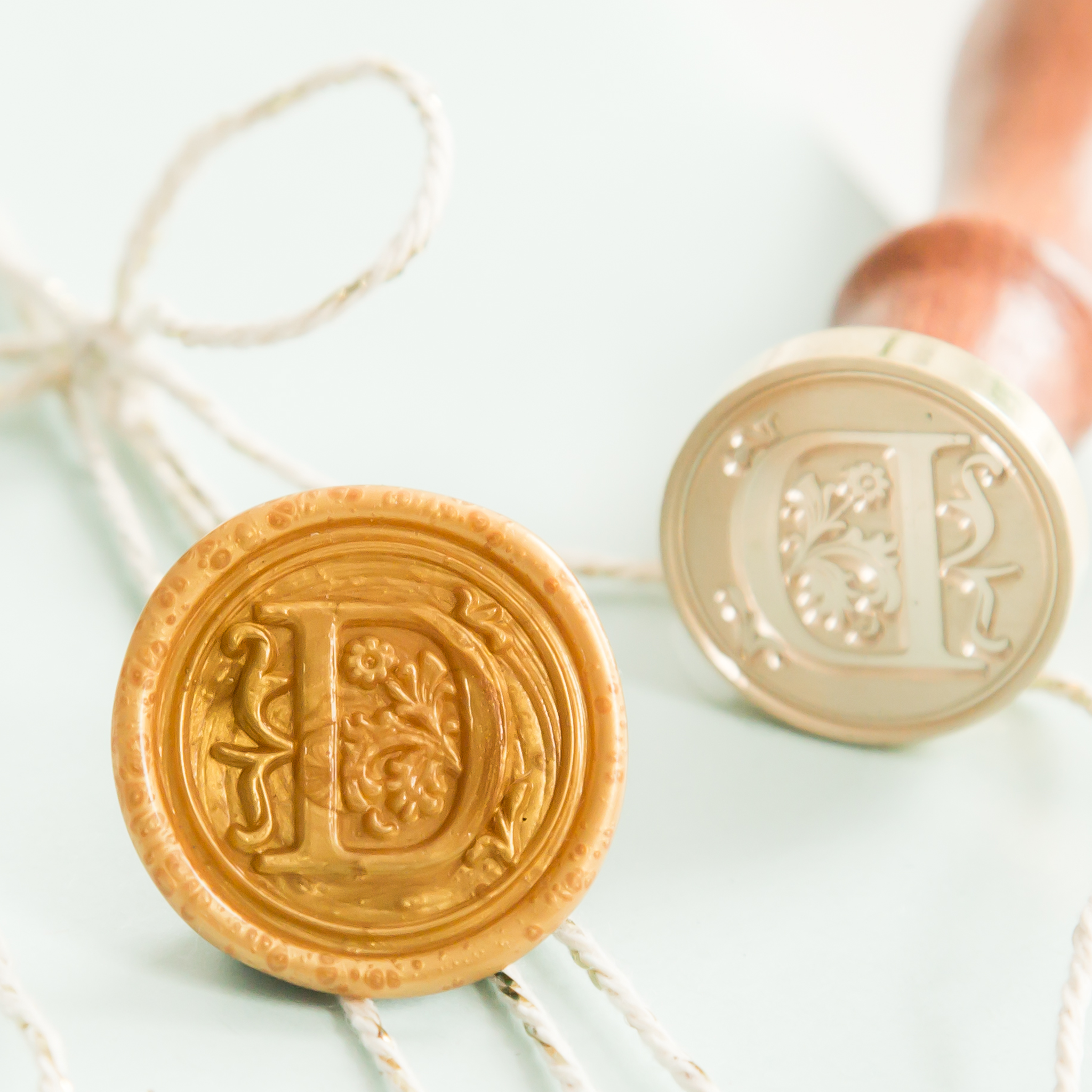 Letter D Wax Stempel
