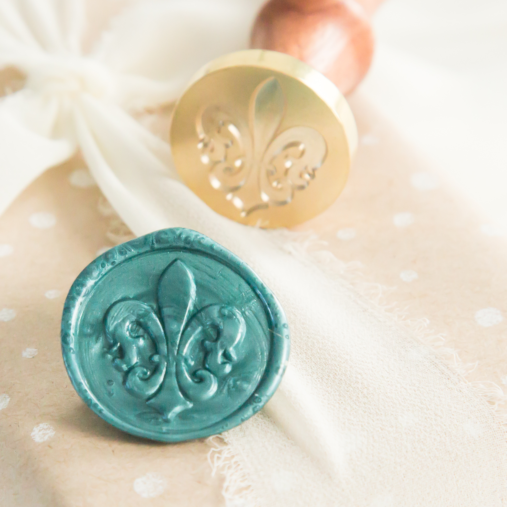 Fleur de Lis Wax Stempel