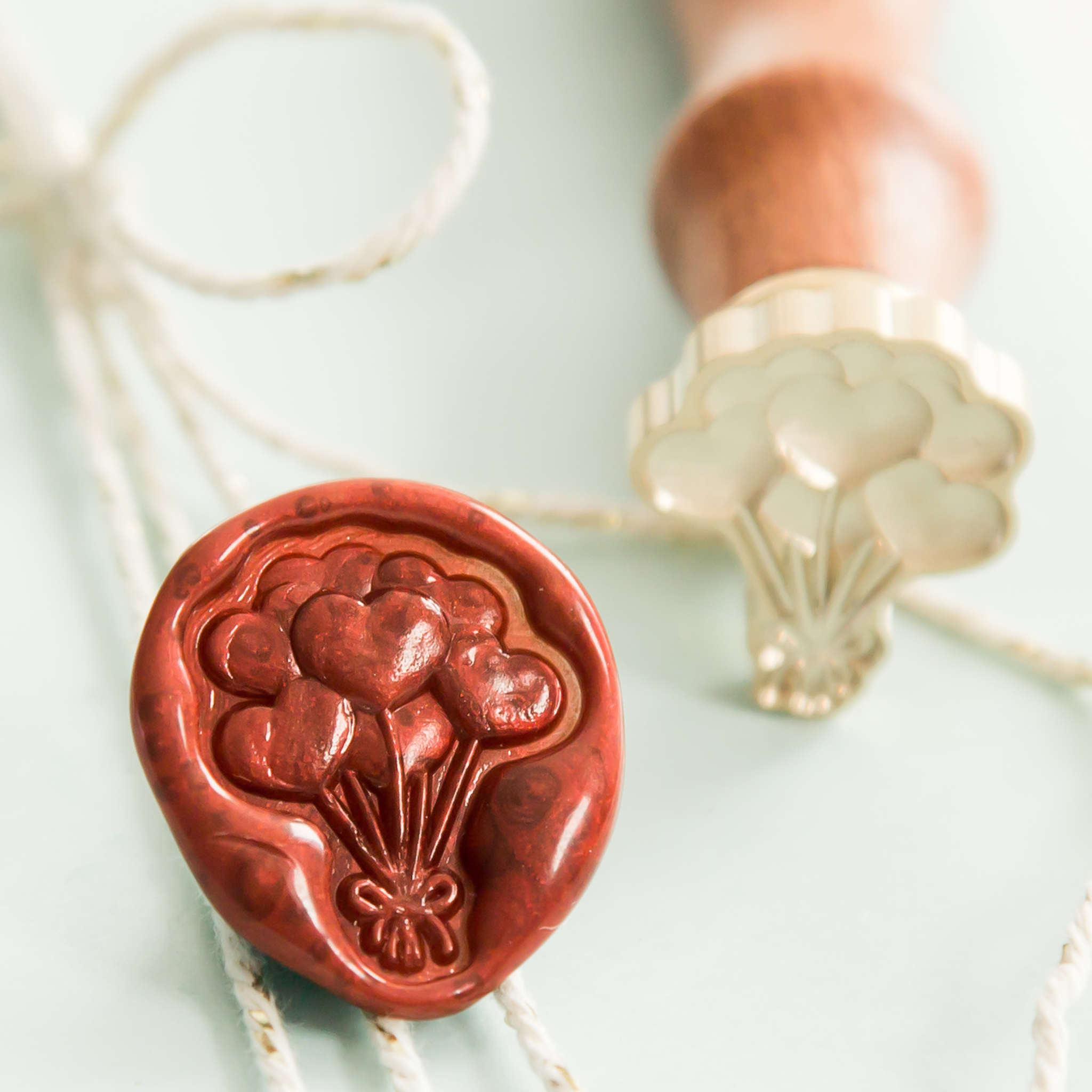 Hartjes Ballonnen Wax Stempel