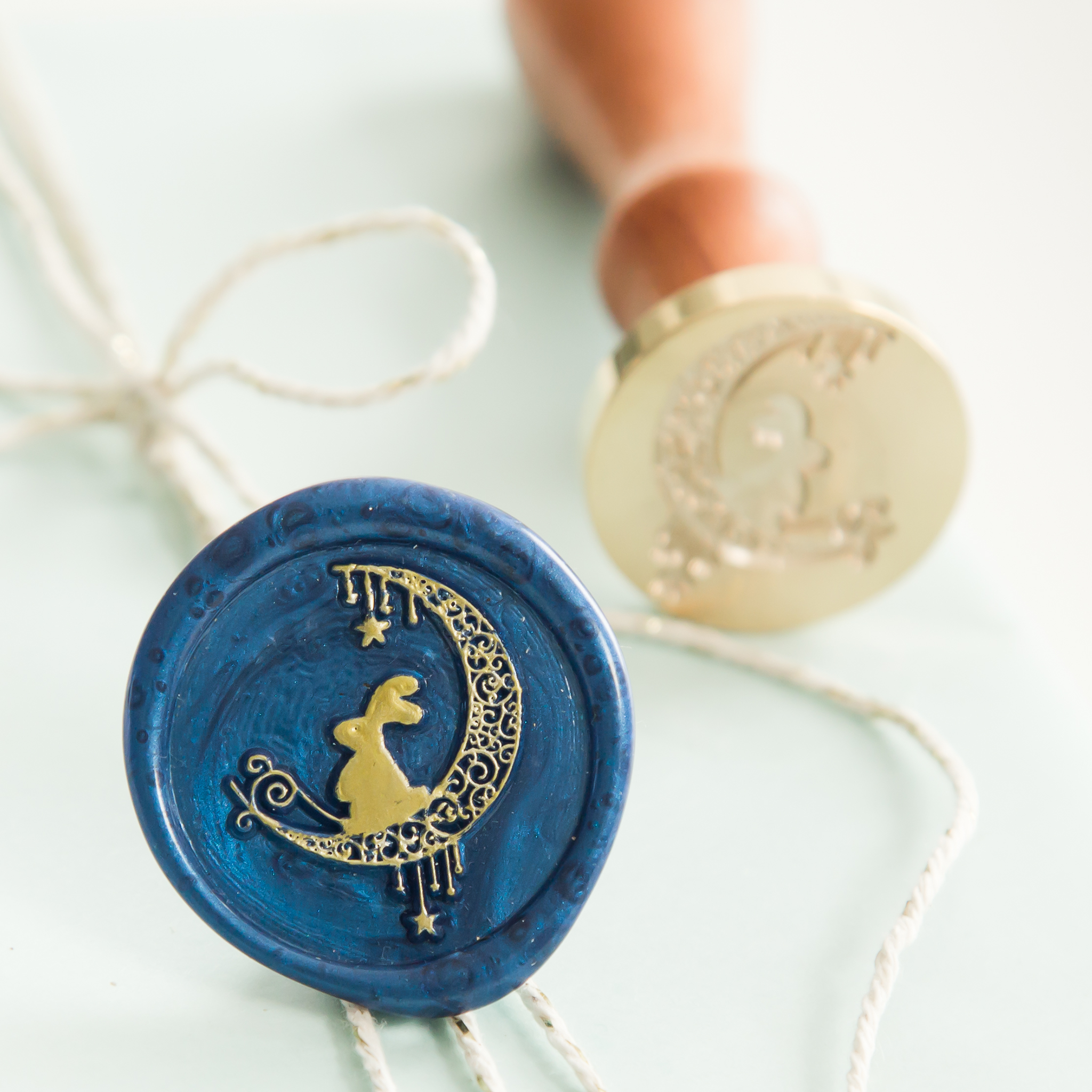 Konijn op de Maan Wax Stempel