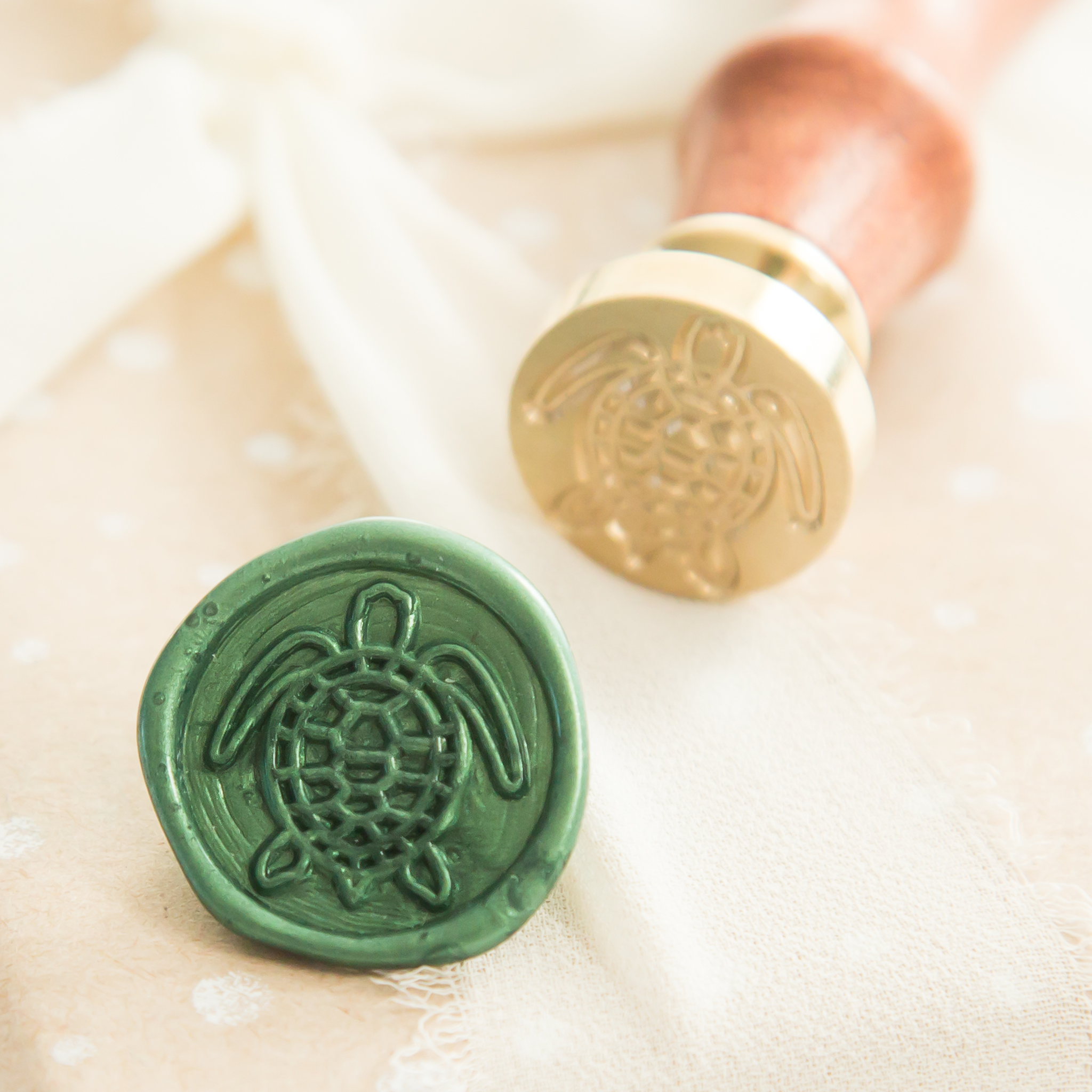 20mm Schildpad Wax Stempel