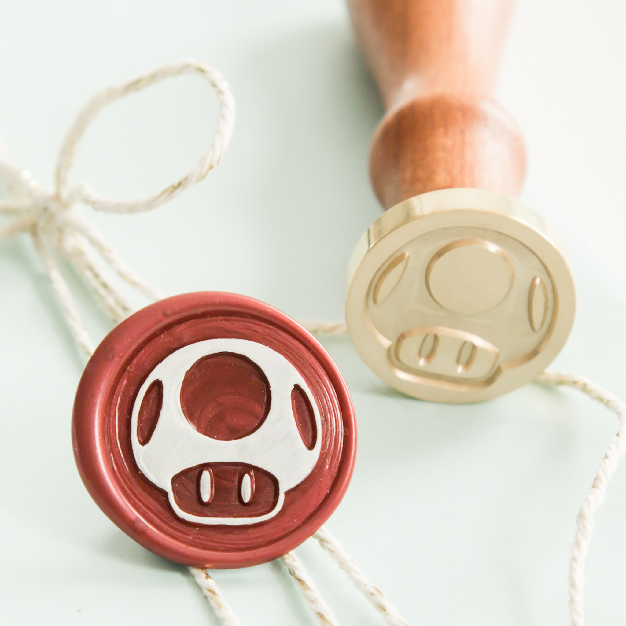 Mario Mushroom Wax Stempel