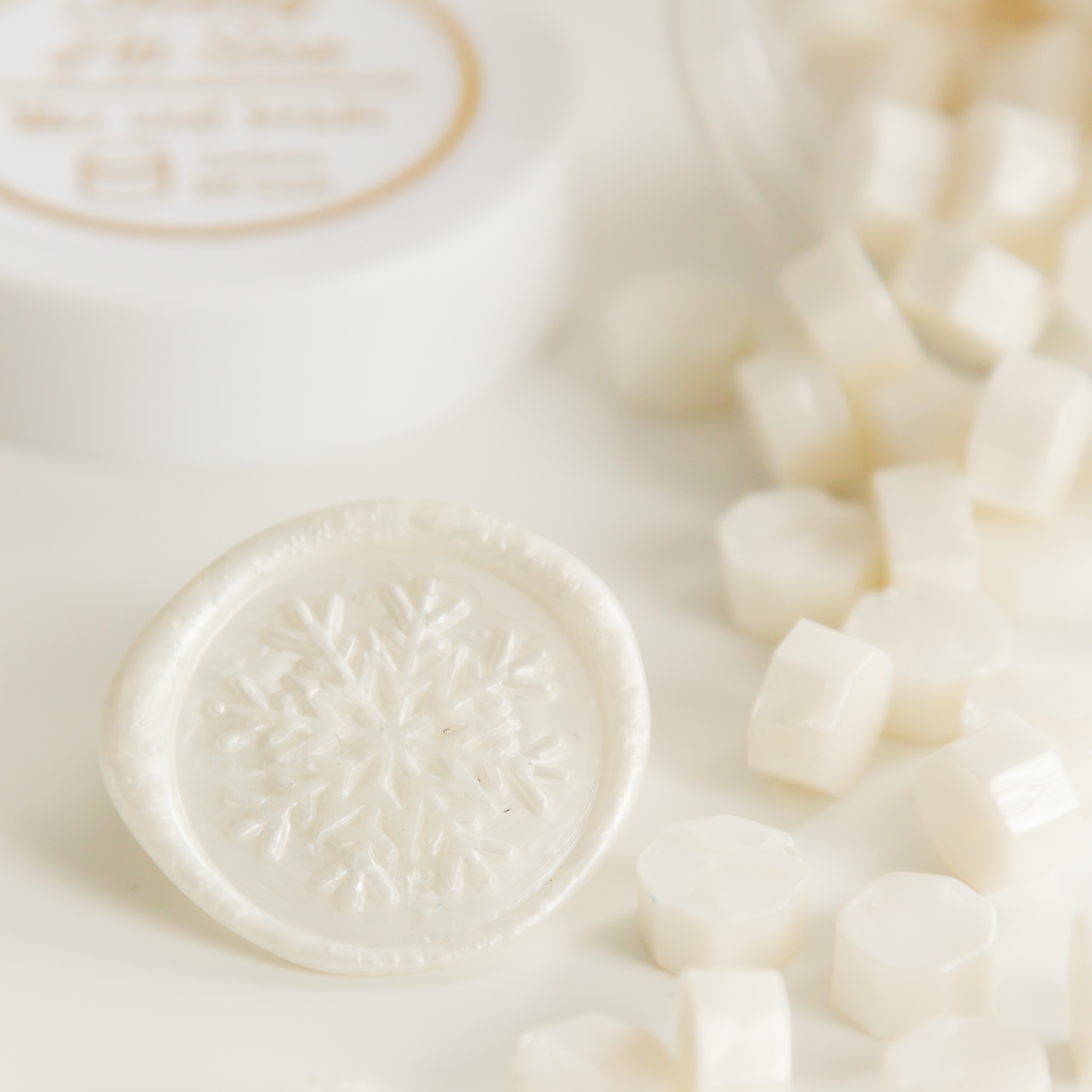 Pearl White Wax Seal Beads