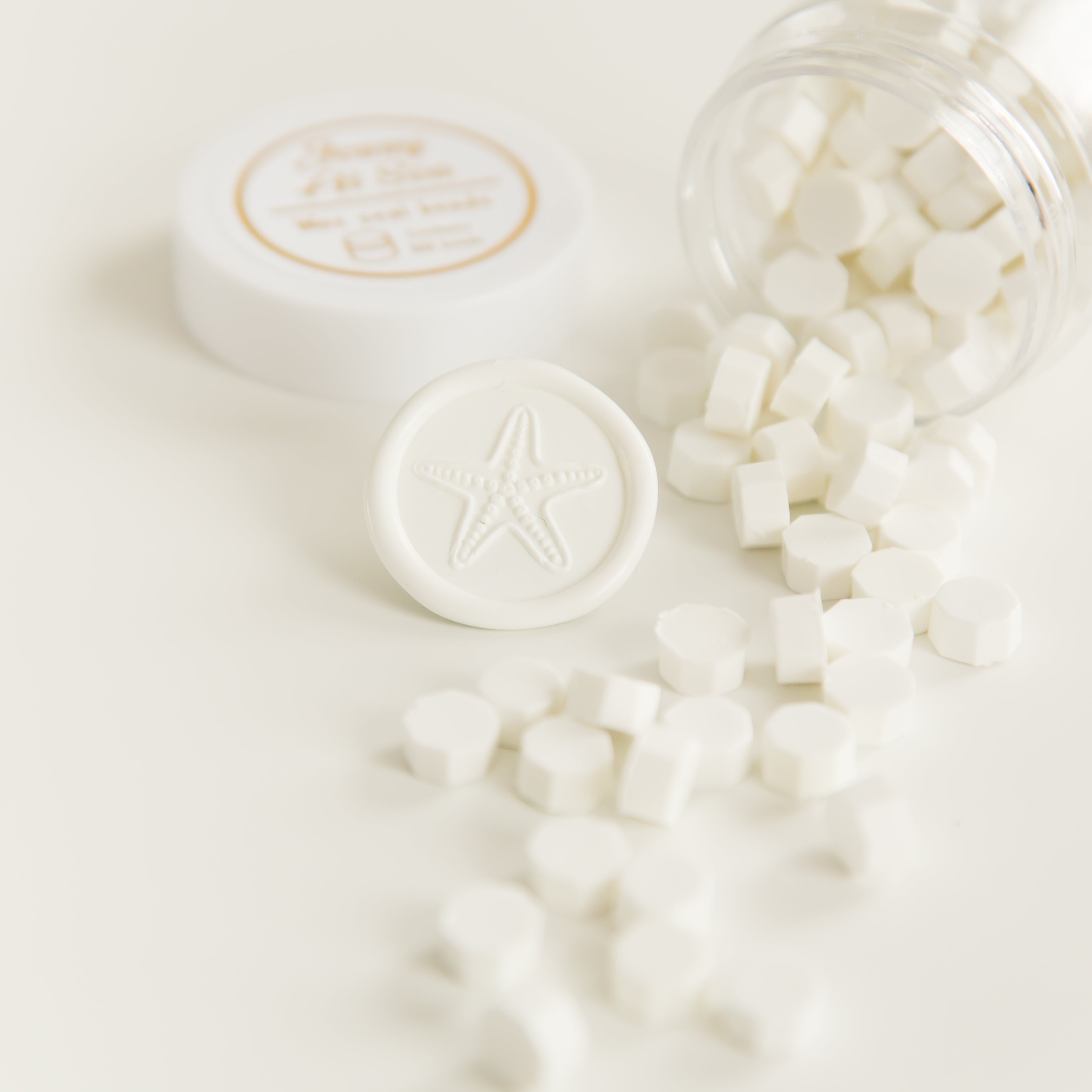 Snow White Wax Seal Beads