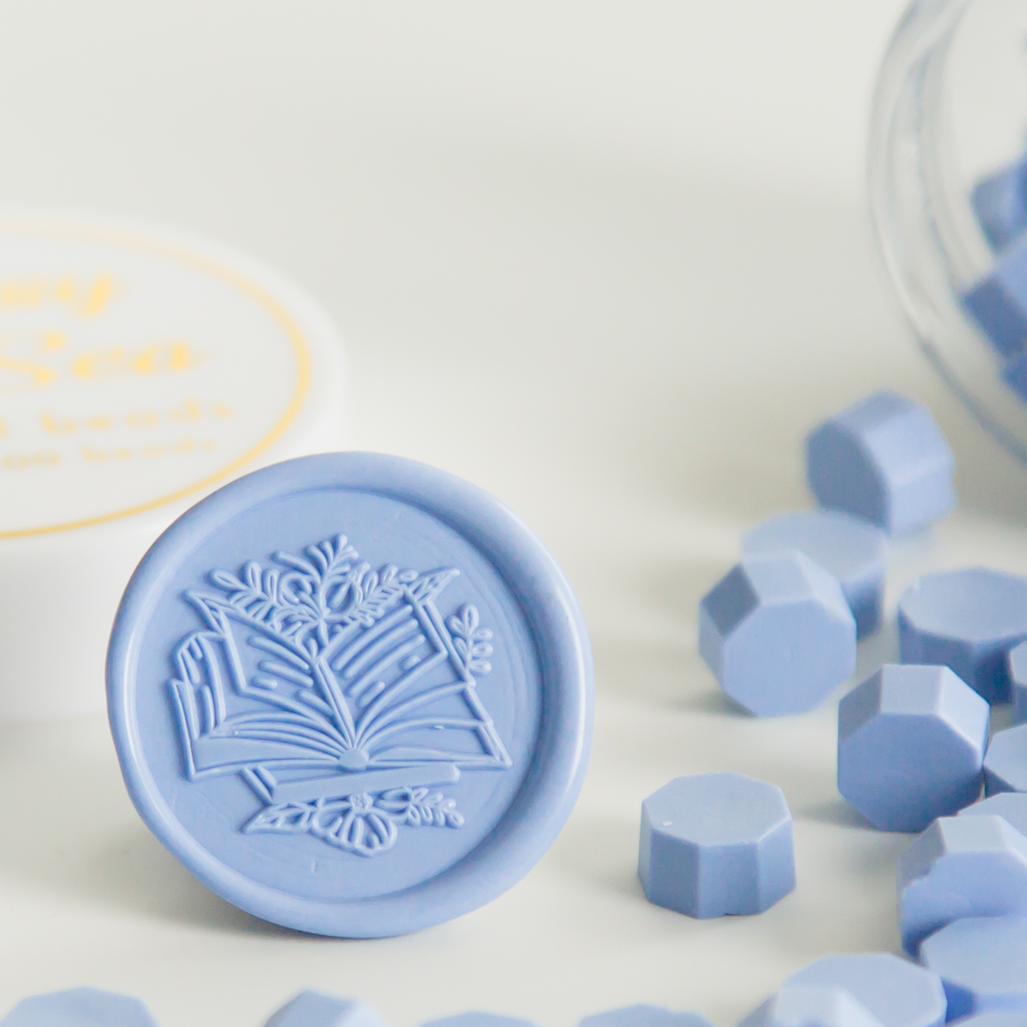 Pastel Purple Wax Seal Beads