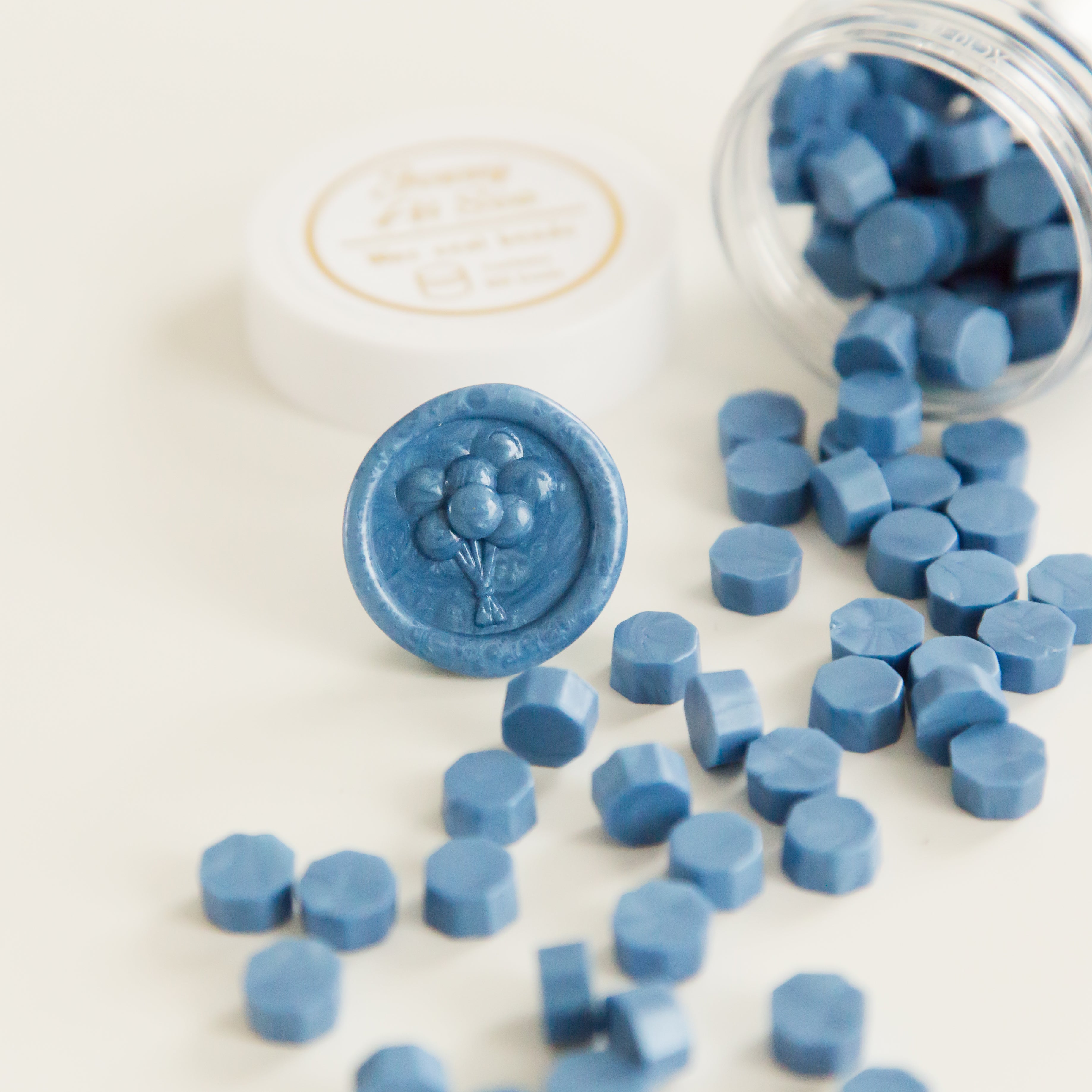 Maya Blue • Wax Seal Beads