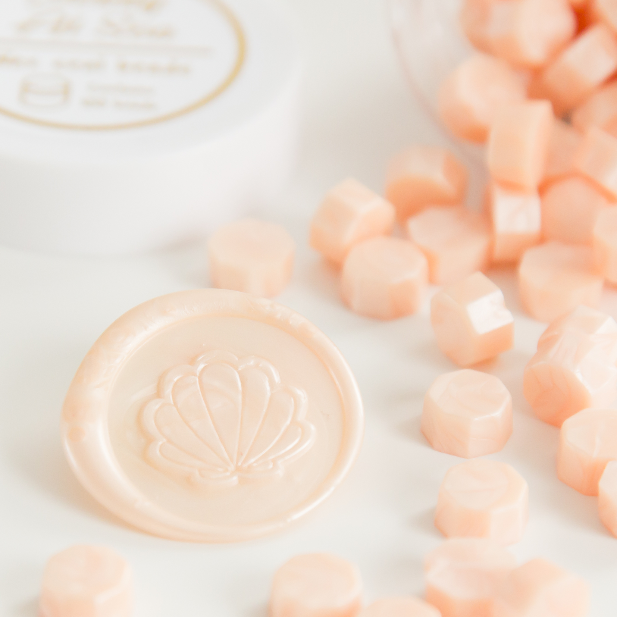 Peony Pink Wax Seal Beads