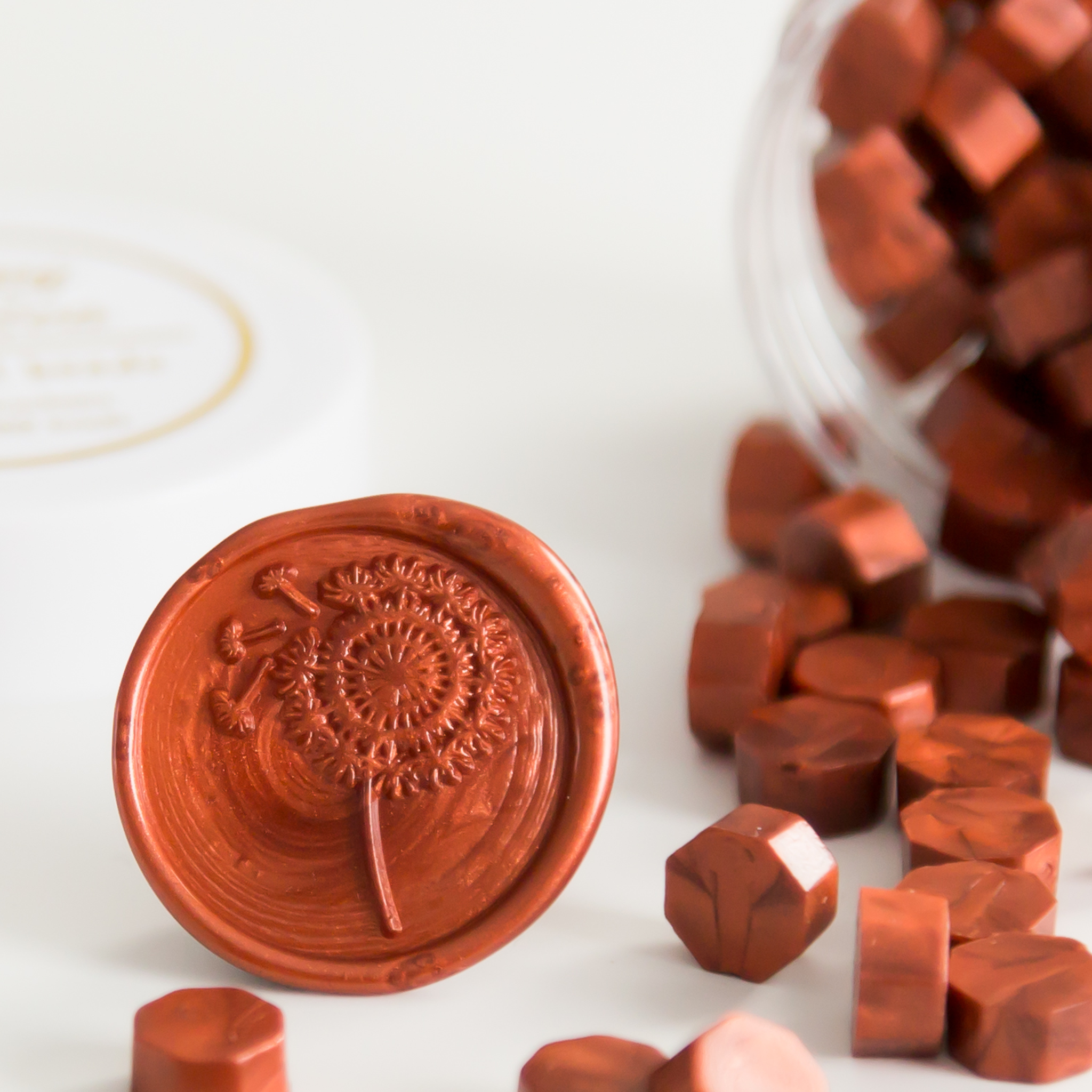 Copper Wax Seal Beads