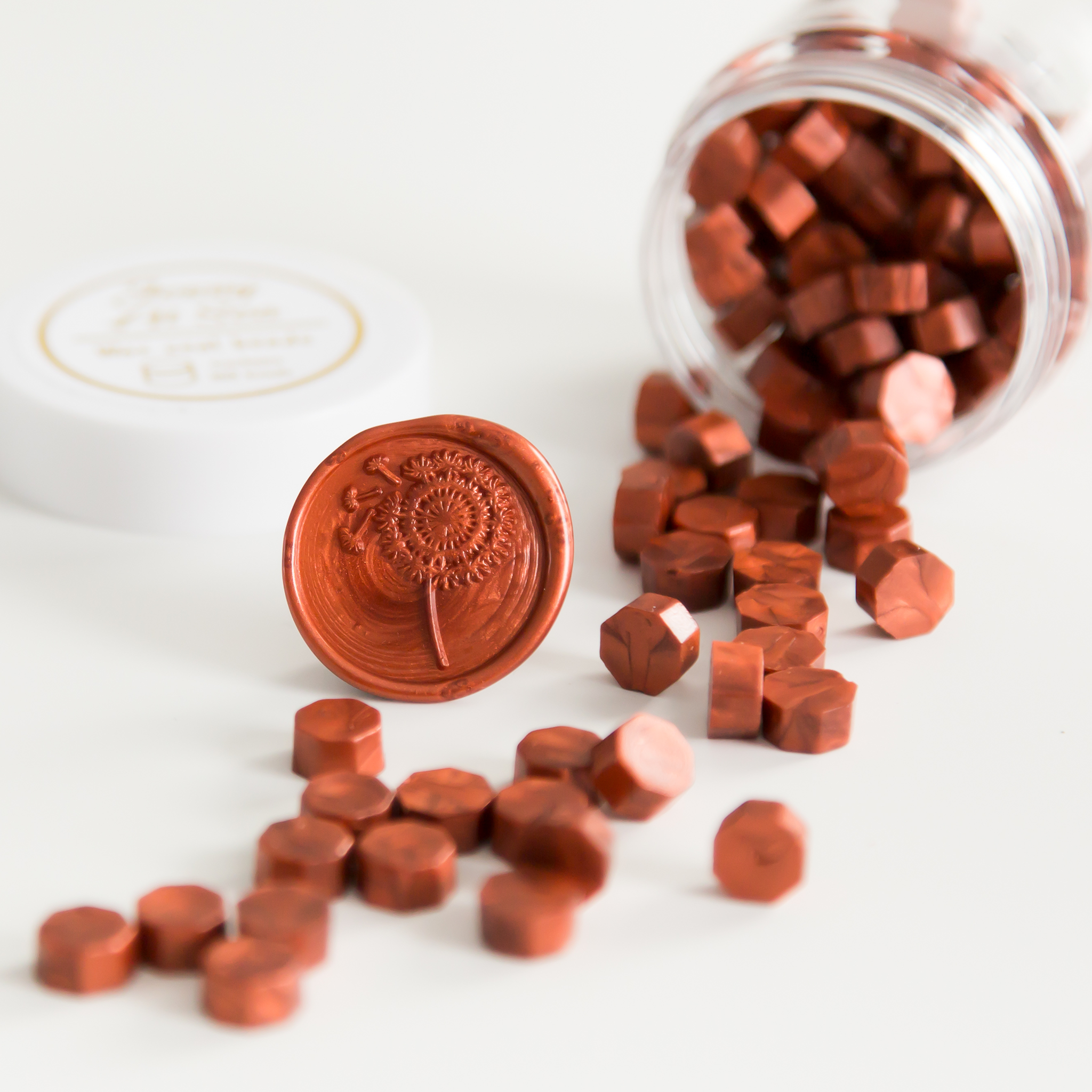Copper Wax Seal Beads