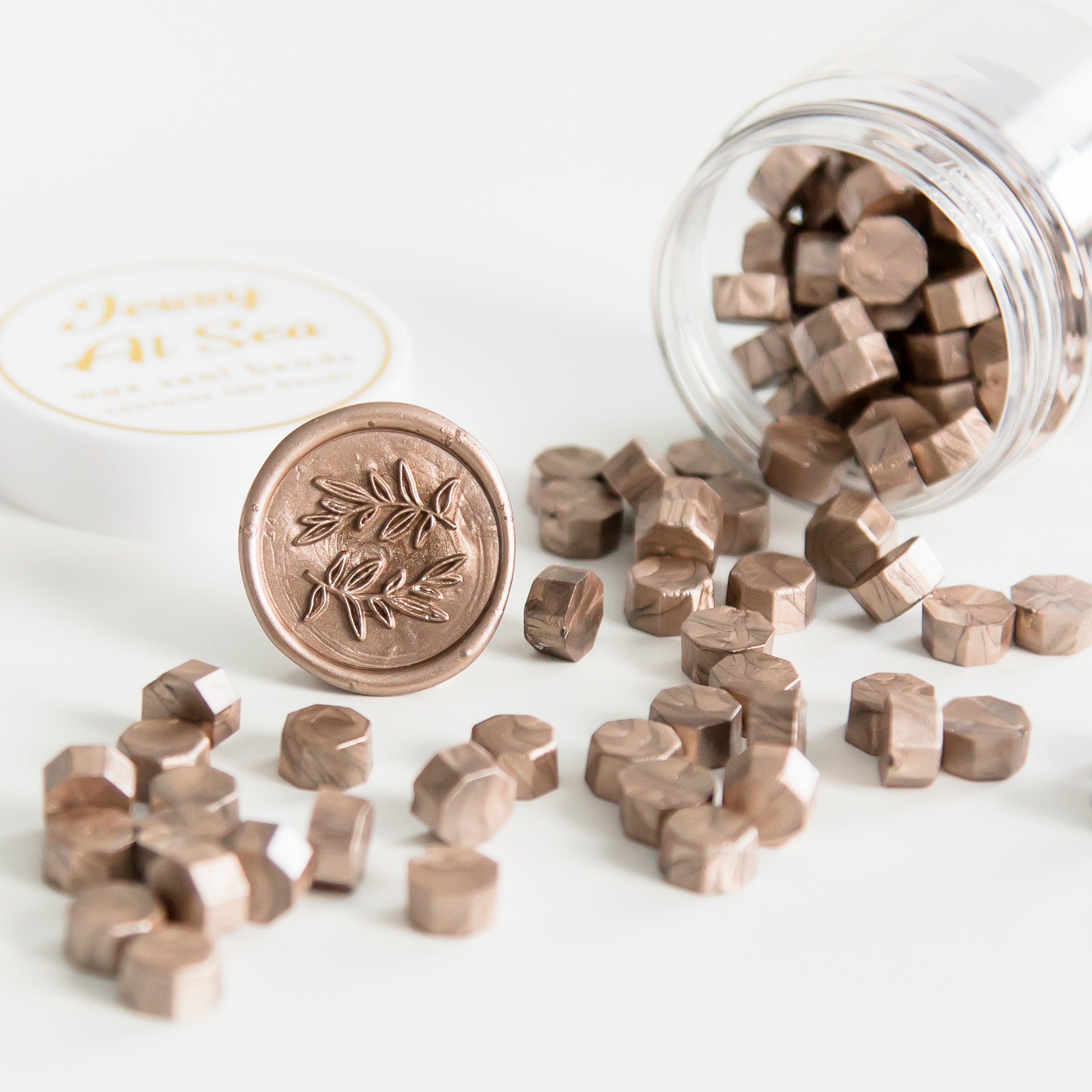 Champagne Wax Seal Beads