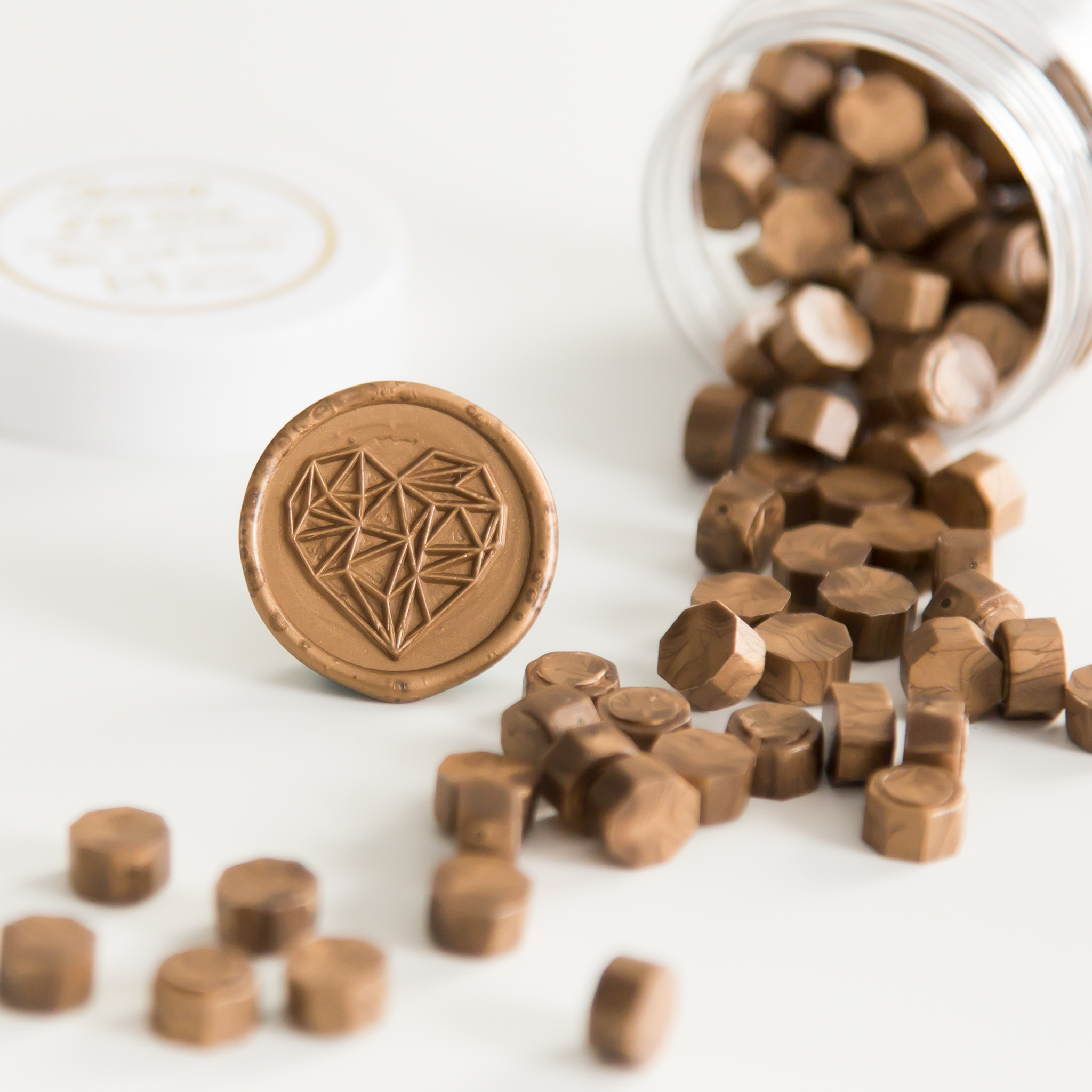 Mocha Wax Seal Beads